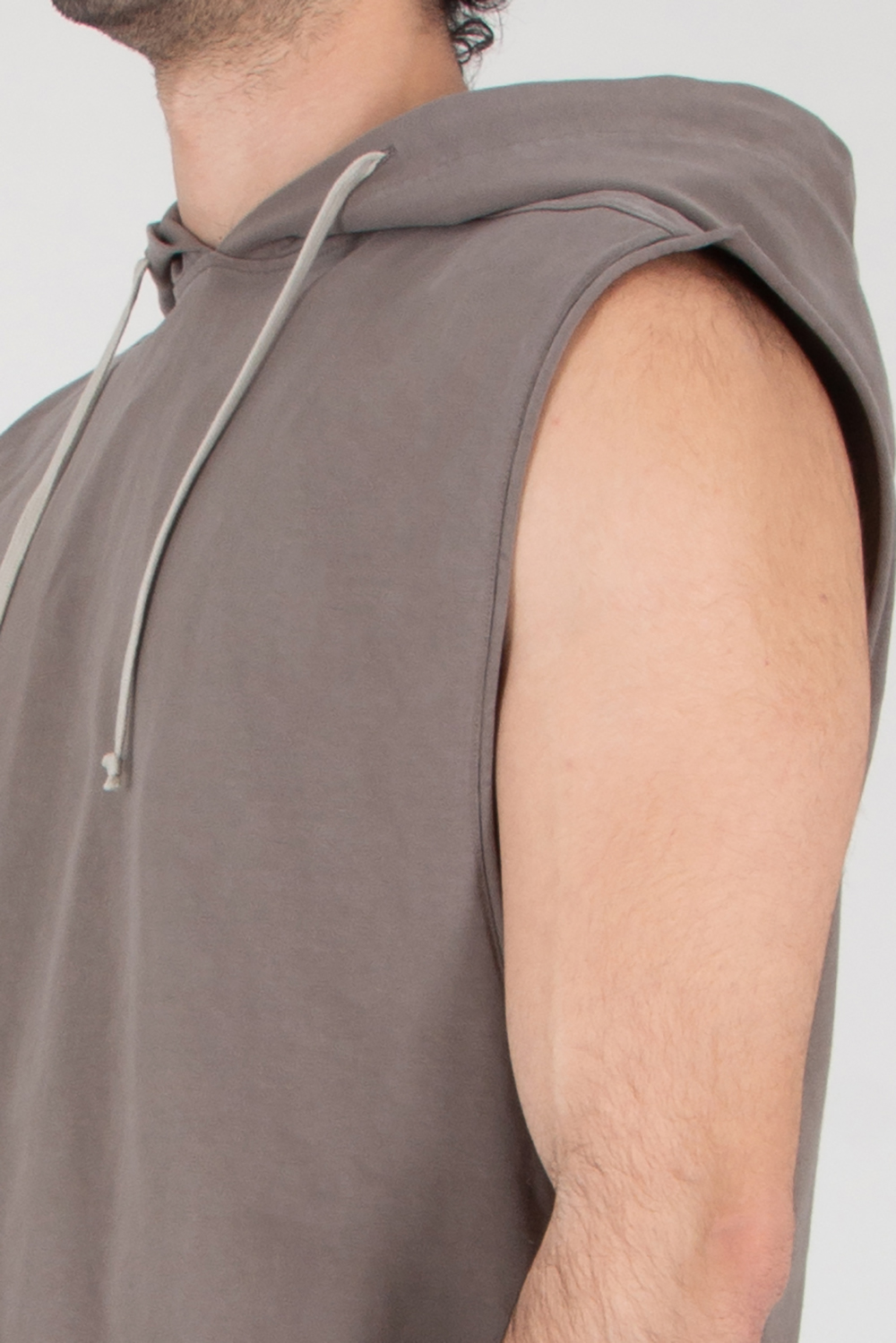 RICK OWENS DRKSHDW Relaxed Fit Sleeveless Hooded Tunic 