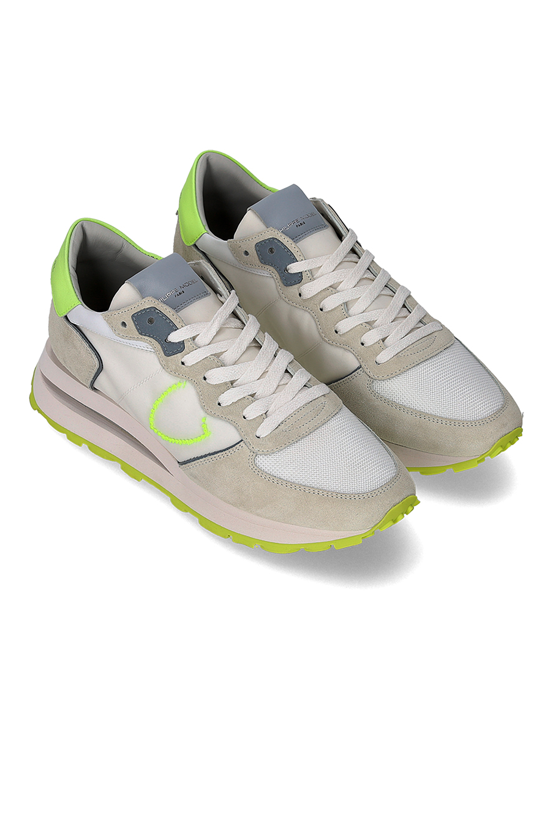 PHILIPPE MODEL Technical Fabric & Suede Sneakers Tropez Haute Low PHILIPPE MODEL Technical Fabric & Suede Sneakers Tropez Haute Low