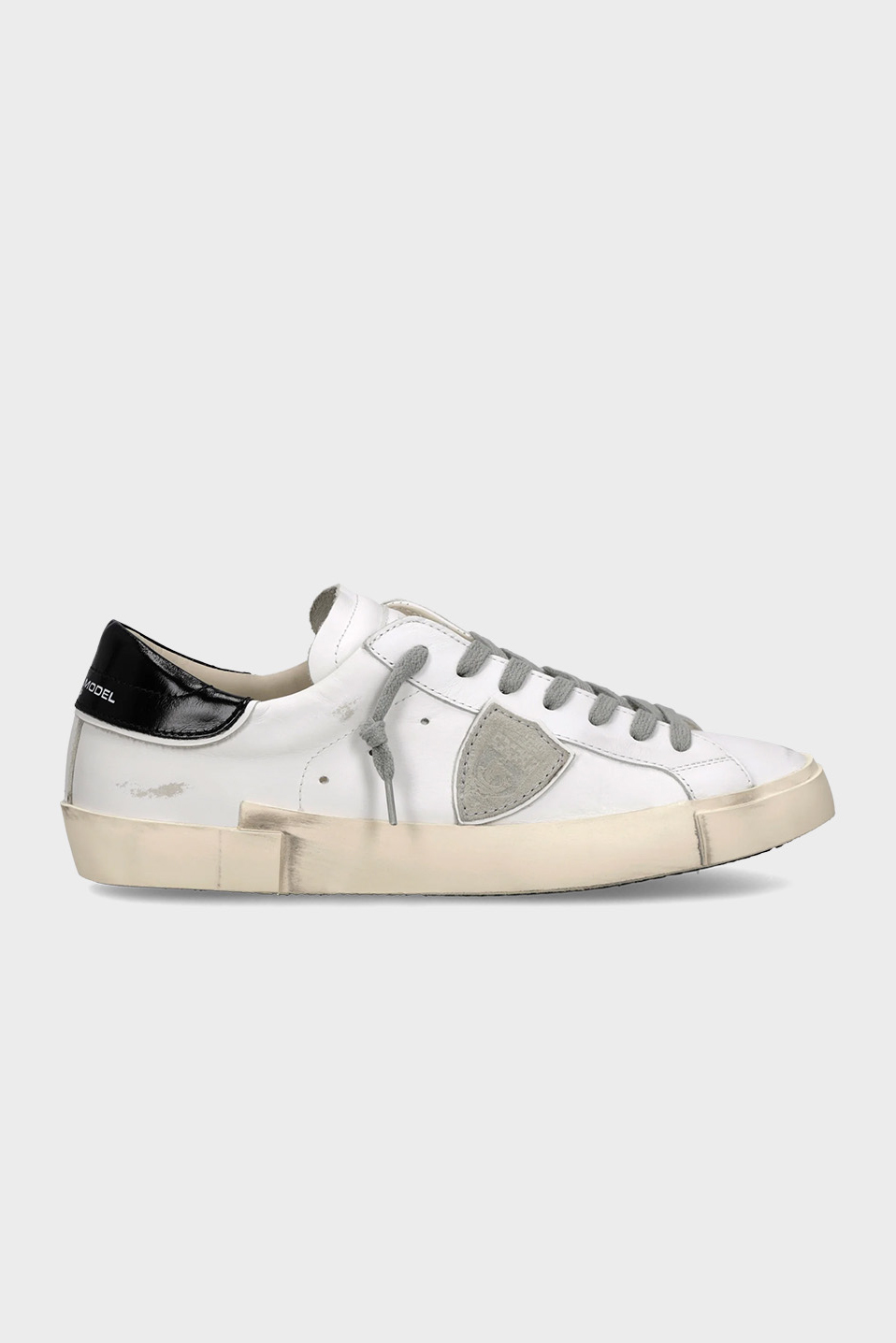 PHILIPPE MODEL Calf Skin Sneakers Prsx Vintage-Effect