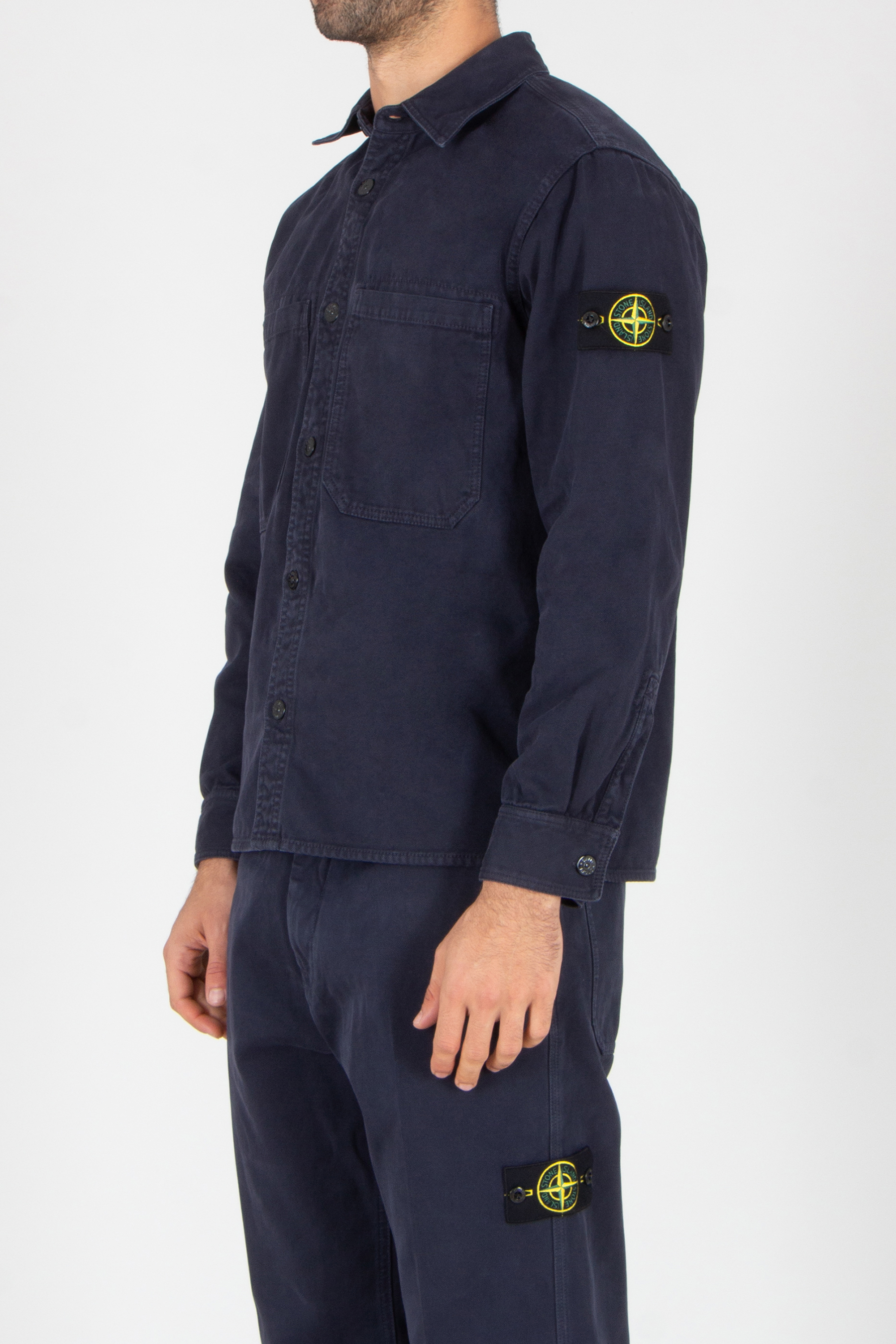 Hosen, Langarm, Hemd, Mantel, Person