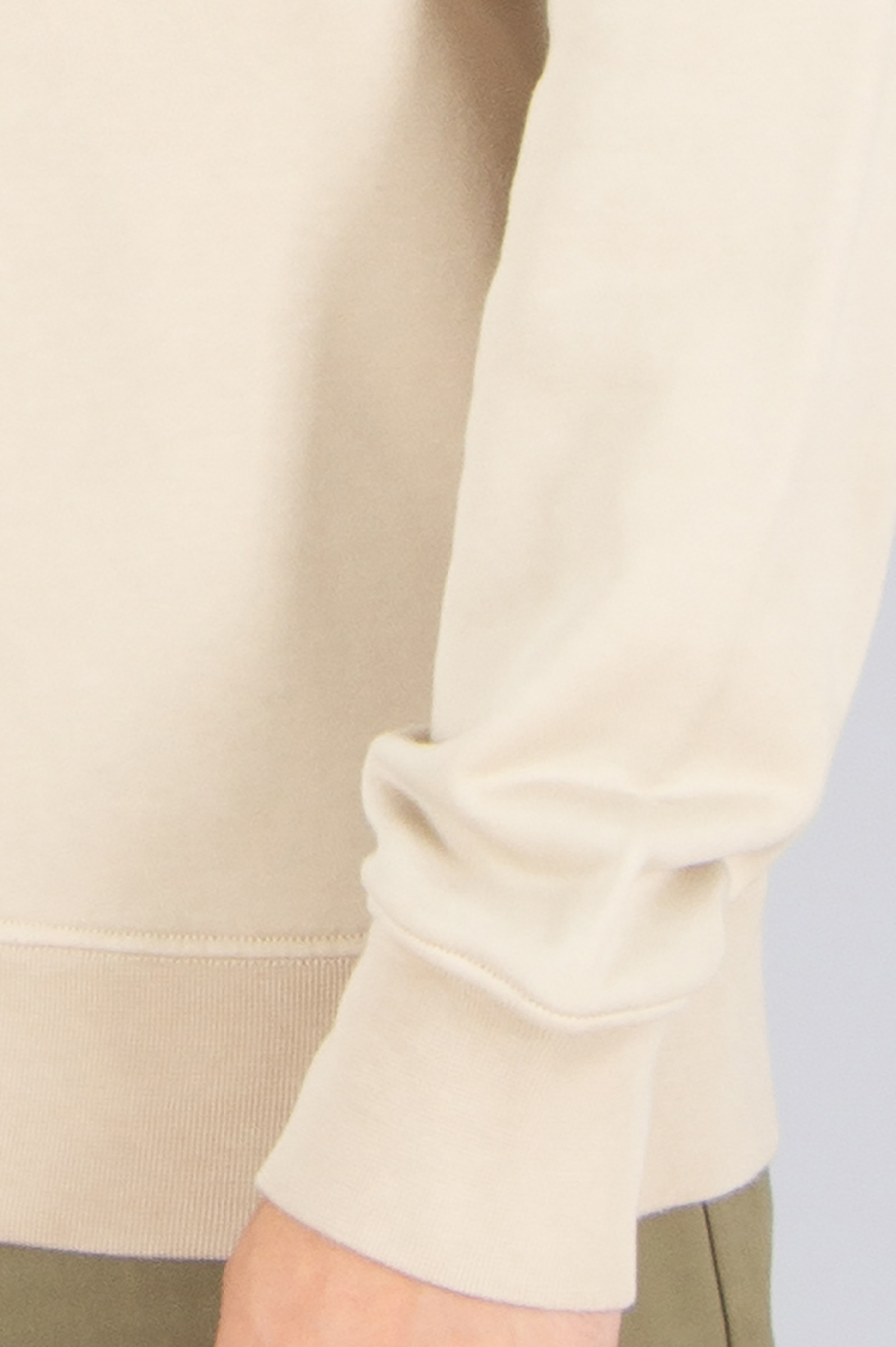 STONE ISLAND Regular Fit Organic Cotton Fleece Sweatshirt Bekleidung, Langarm, Ärmel, Person