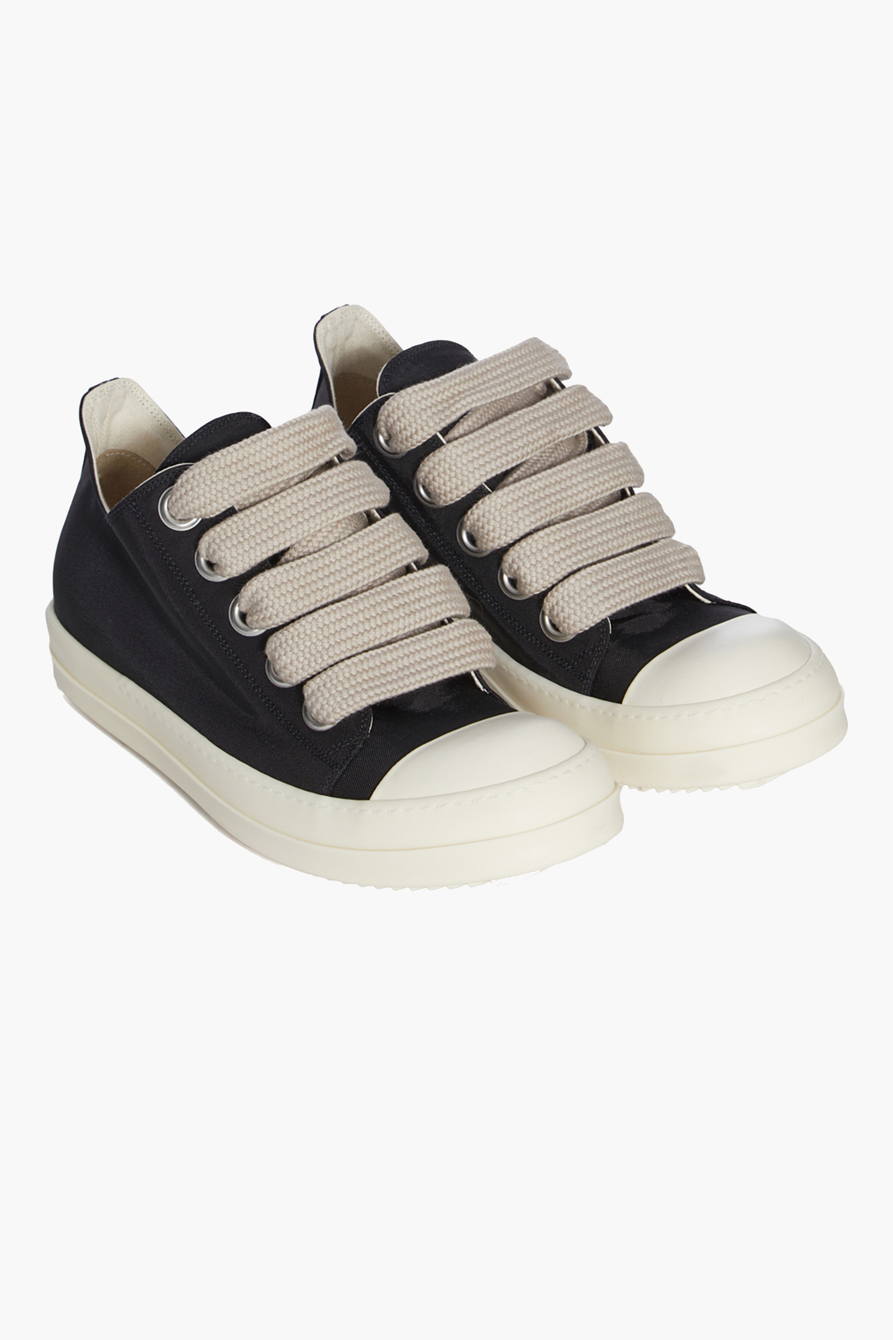 RICK OWENS DRKSHDW Nylon Canvas Jumbo Lace Low Sneakers | 43