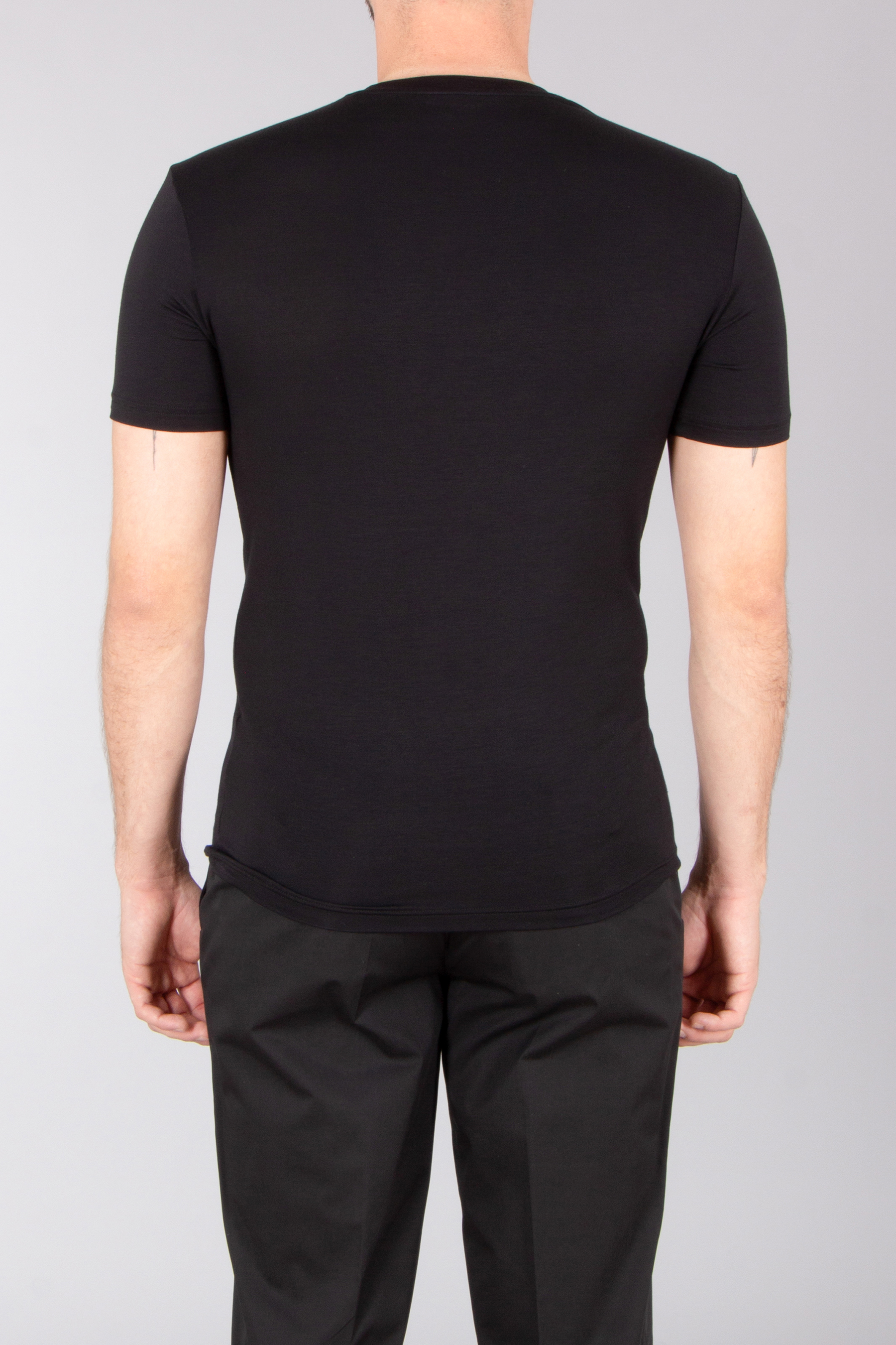 EMPORIO ARMANI 2-Pack Slim Fit Eco-Viscose T-Shirts T-shirt, Erwachsener, Männlich, Mann, Person