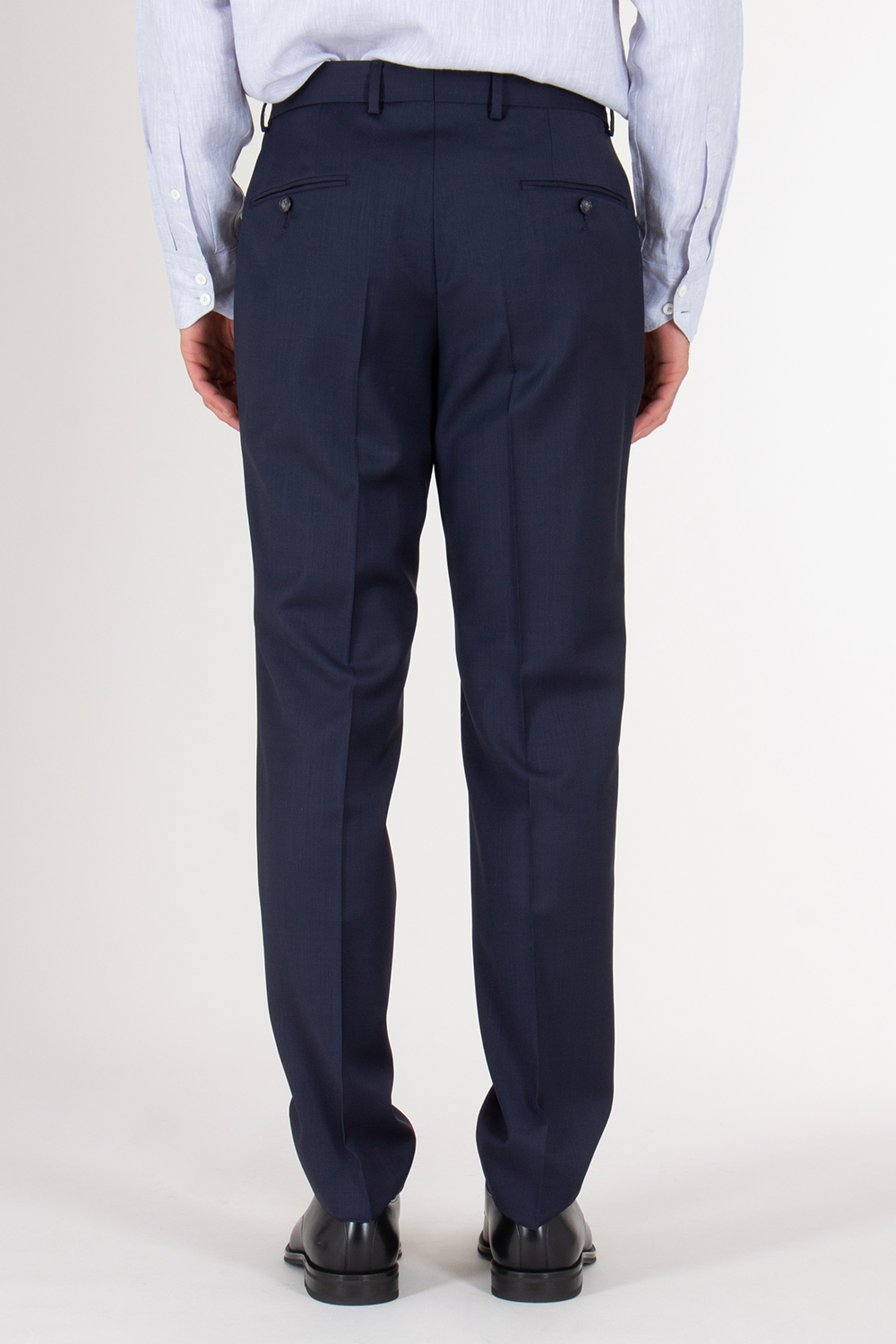 BOSS Double Breasted Two Button Virgin Wool Suit