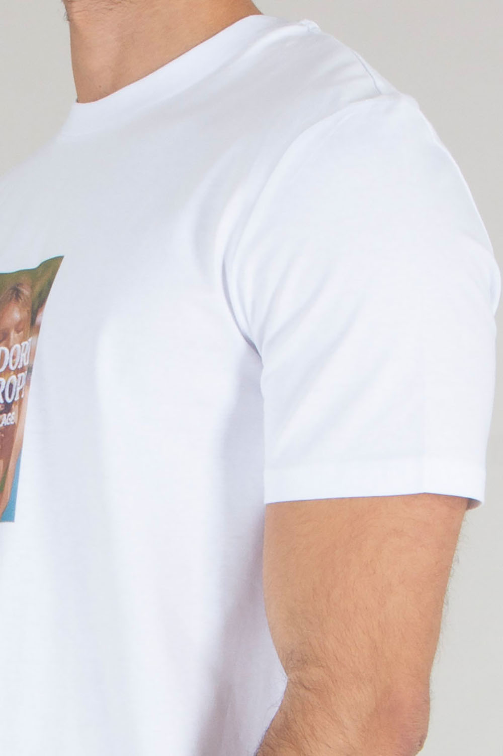 ELITÈ Regular Fit Adore Saint Graphic Print & Embroidery Cotton Jersey T-Shirt