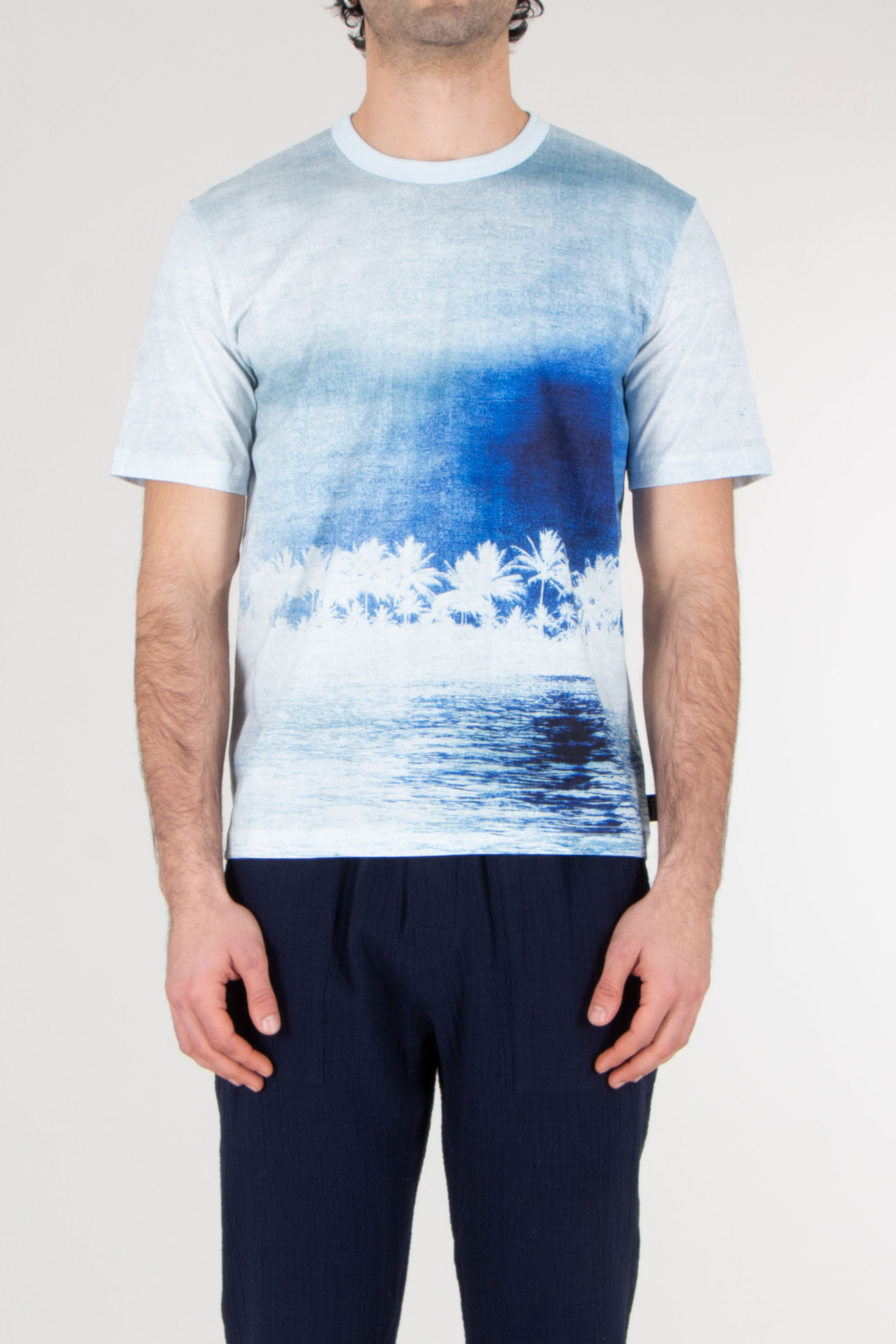 PAUL SMITH Regular Fit Fully Printed Short Sleeve T-Shirt