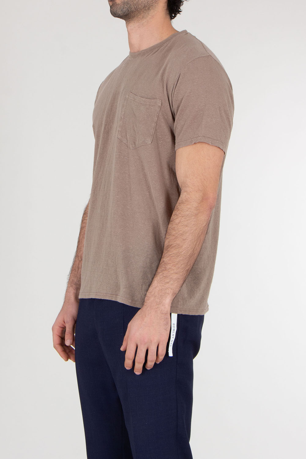 BOWERY NYC Regular Fit Linen Jersey T-Shirt Essential