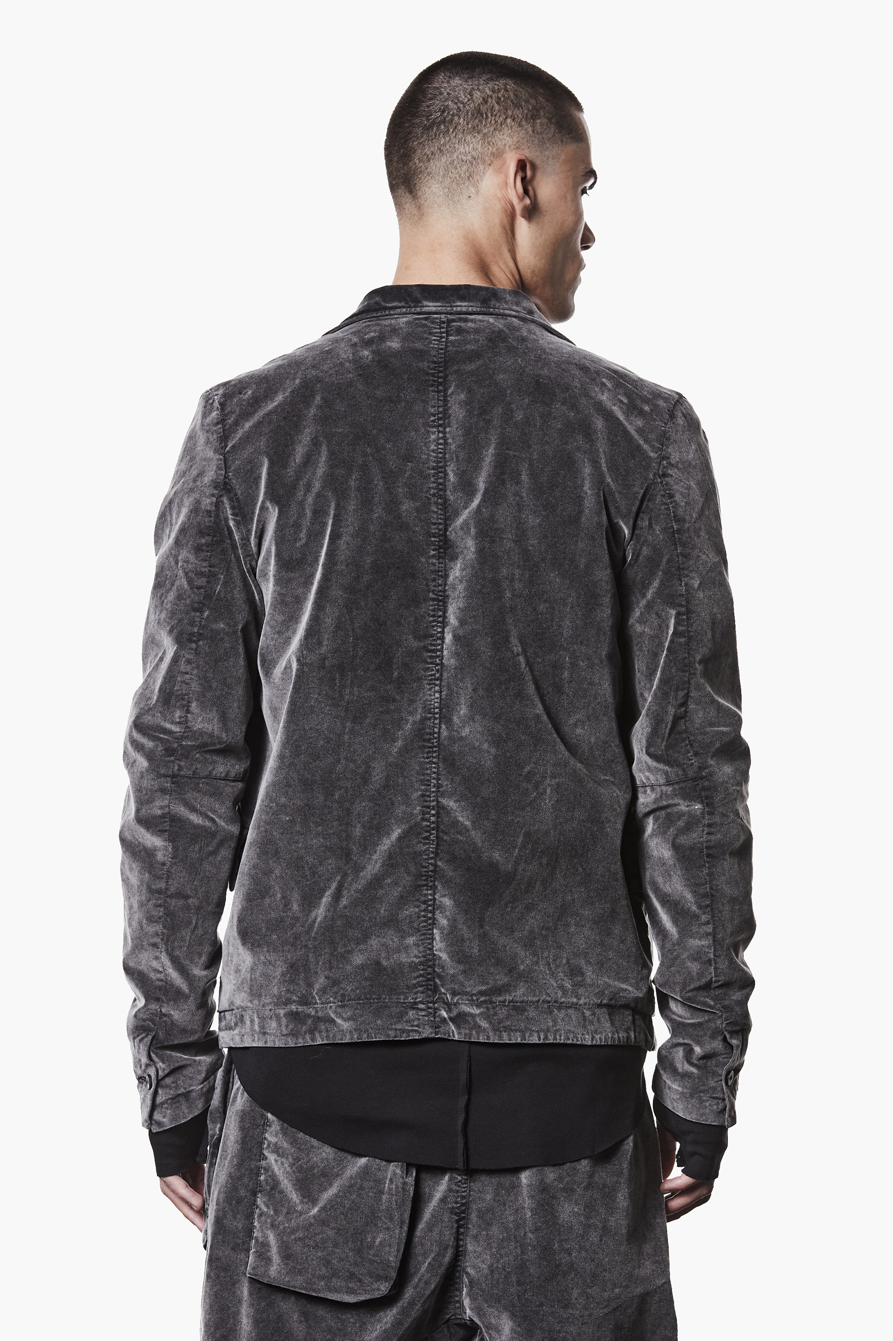 THOM KROM Regular Fit Cotton Stretch Velvet Jacket Mantel, Jacke, Langarm, Samt, Person