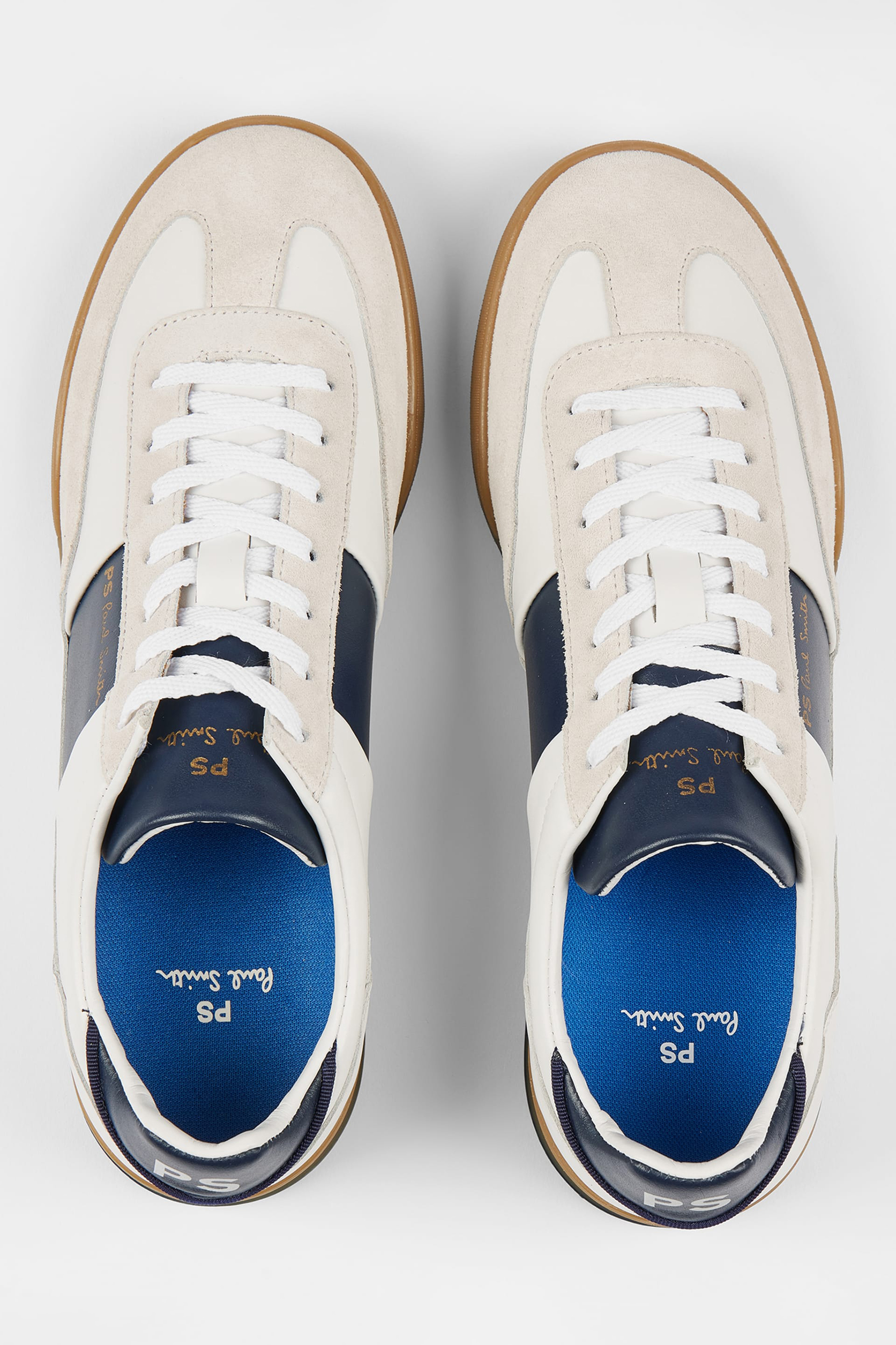 PAUL SMITH Leather & Suede Sneakers Dover Bekleidung, Schuhwerk, Schuh, Sneaker, Laufschuh