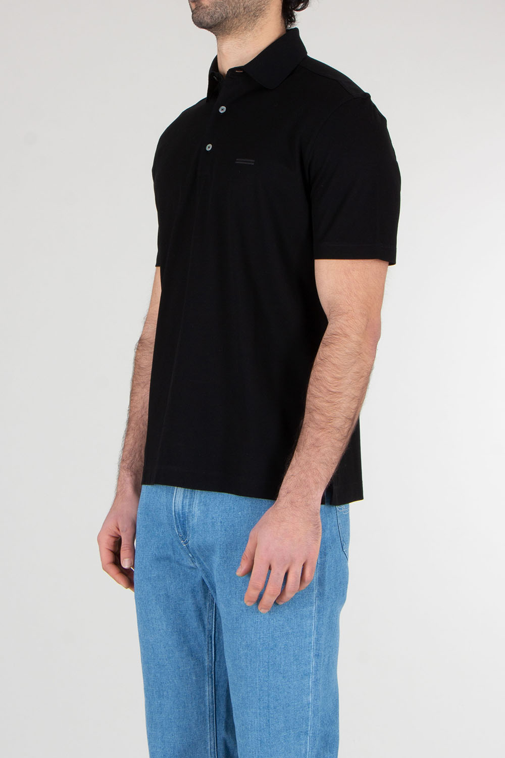 ZEGNA Regular Fit Embroidered Cotton Piqué Polo Shirt