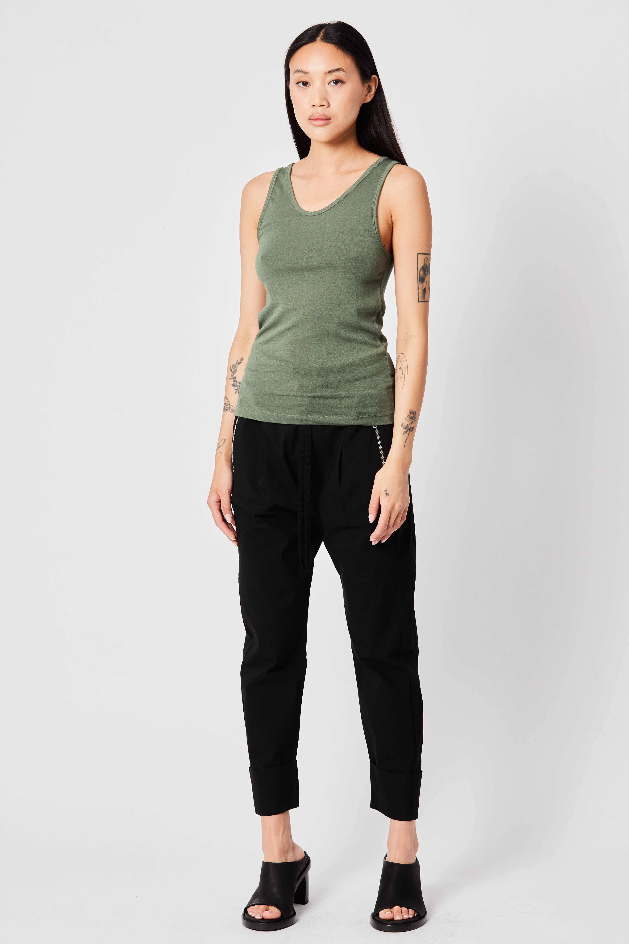 THOM KROM Cotton-Modal Stretch Tank Top