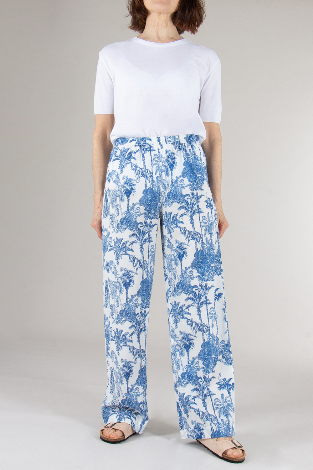 MC 2 SAINT BARTH Patterned Cotton Trousers Inez