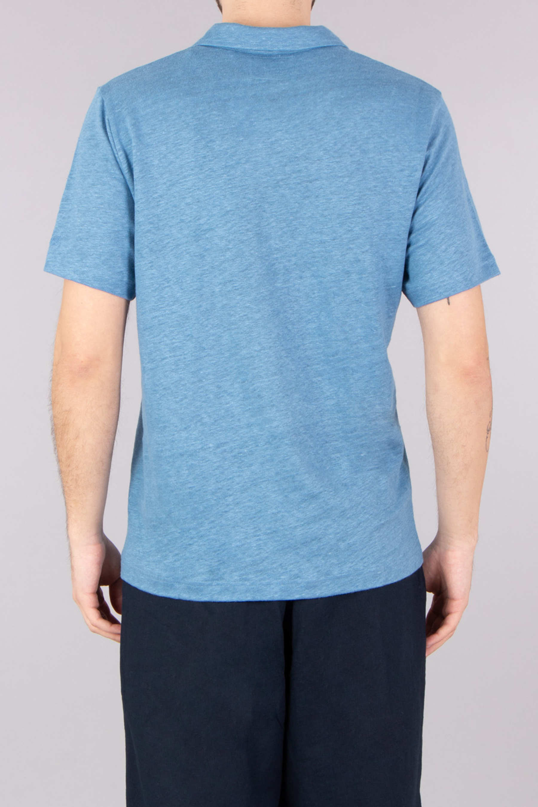 MC 2 SAINT BARTH Regular Fit Linen Jersey Polo Shirt Fraser