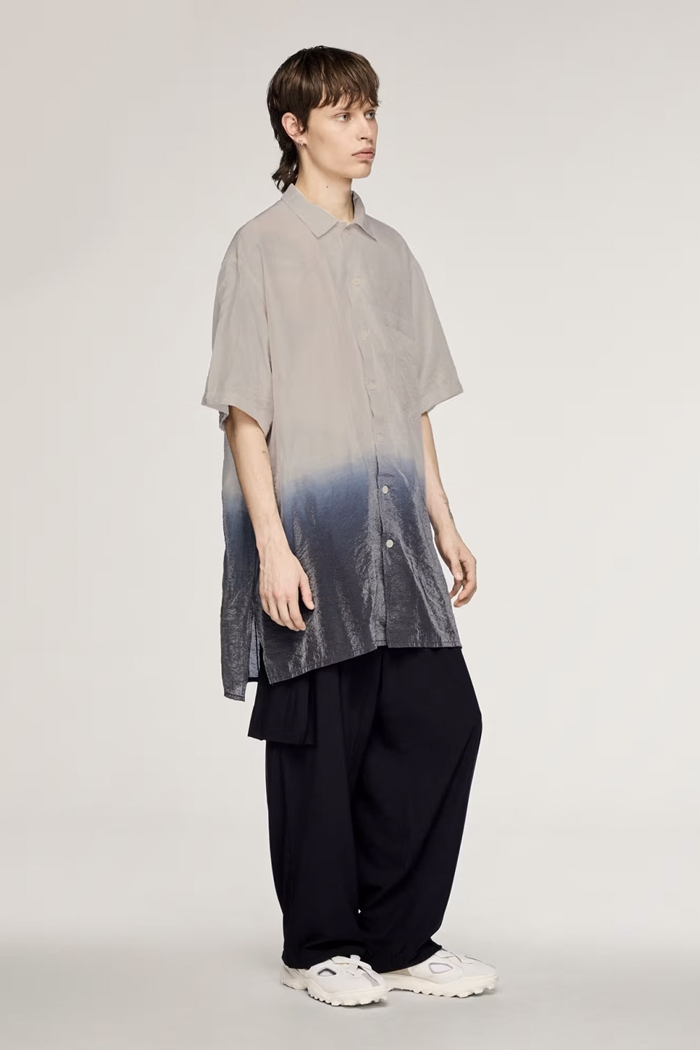 Y-3 Oversized Dip Dye Short Sleeve Shirt