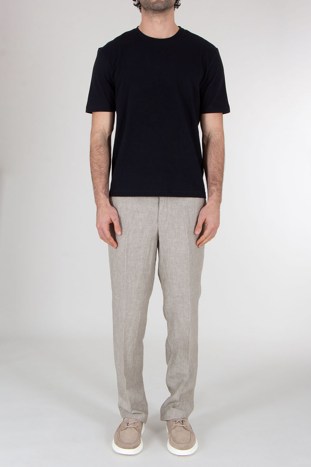 PAUL SMITH Regular Fit Cotton Linen T-Shirt 