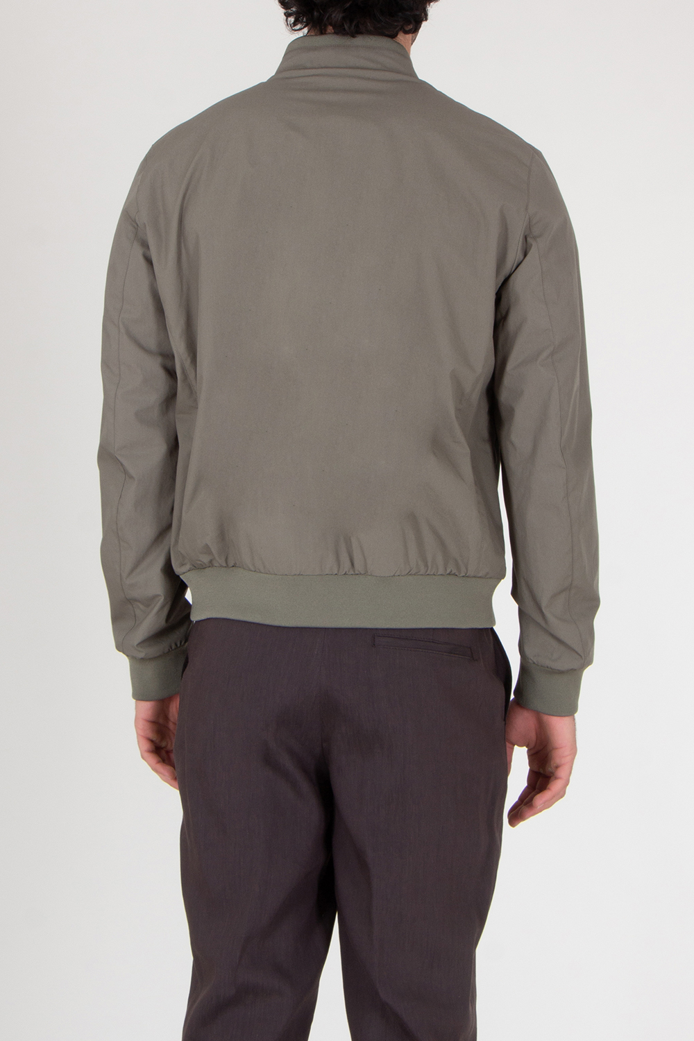 MAXIMILLAN Regular Fit Cotton Poplin Bomber Jacket