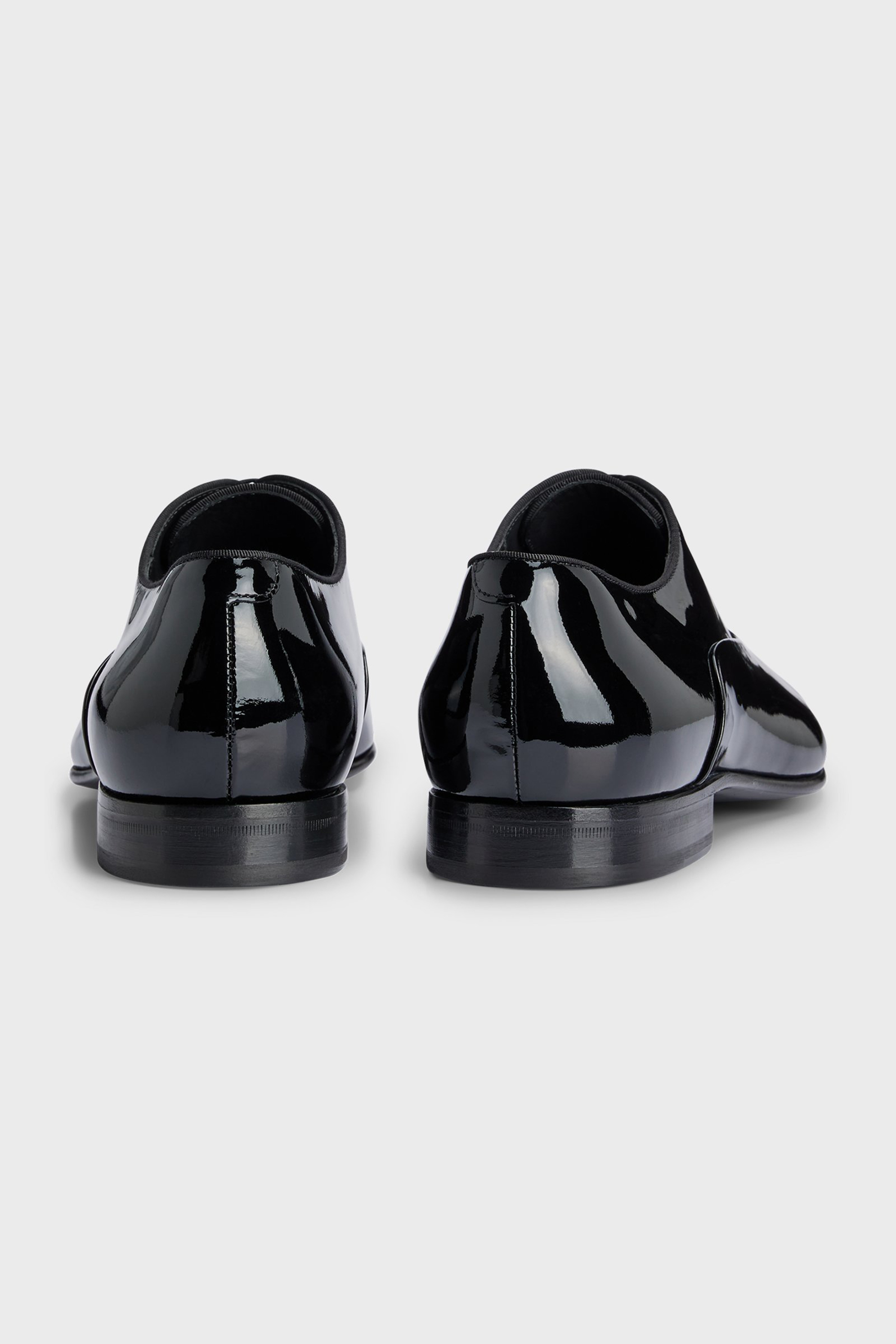 BOSS Patent Leather Oxford Shoes Evening Bekleidung, Schuhwerk, Schuh