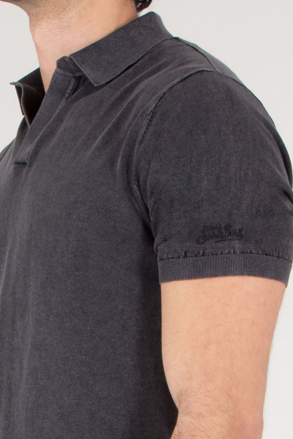 MC 2 SAINT BARTH Regular Fit knitted Polo Shirt With Vintage Treatment Sloan