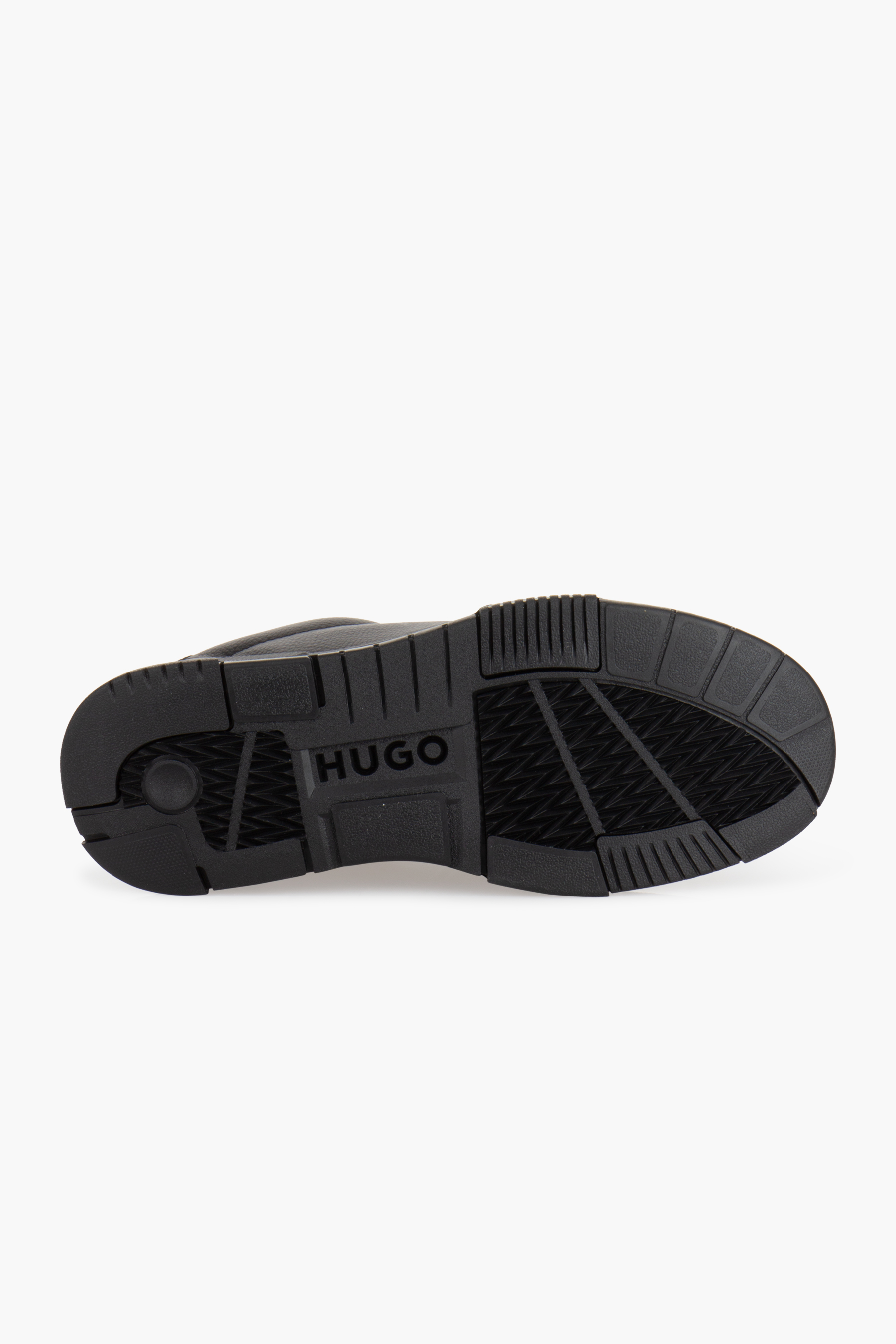 HUGO Grained Faux Leather Sneakers Yarrow Bekleidung, Schuhwerk, Schuh, Sneaker, Sandale
