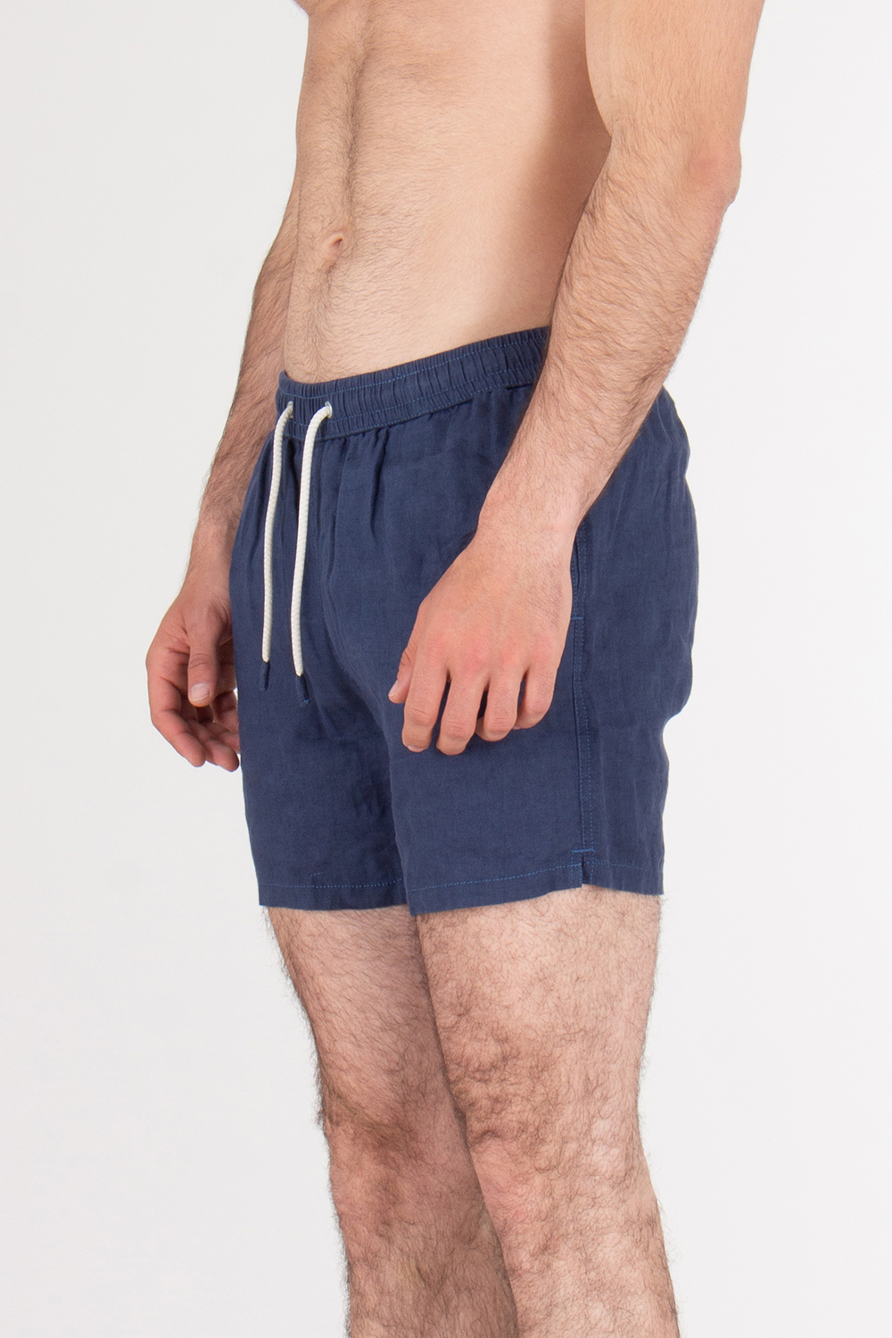 MC 2 SAINT BARTH Classic Fit Linen Swim Shorts Gustavia