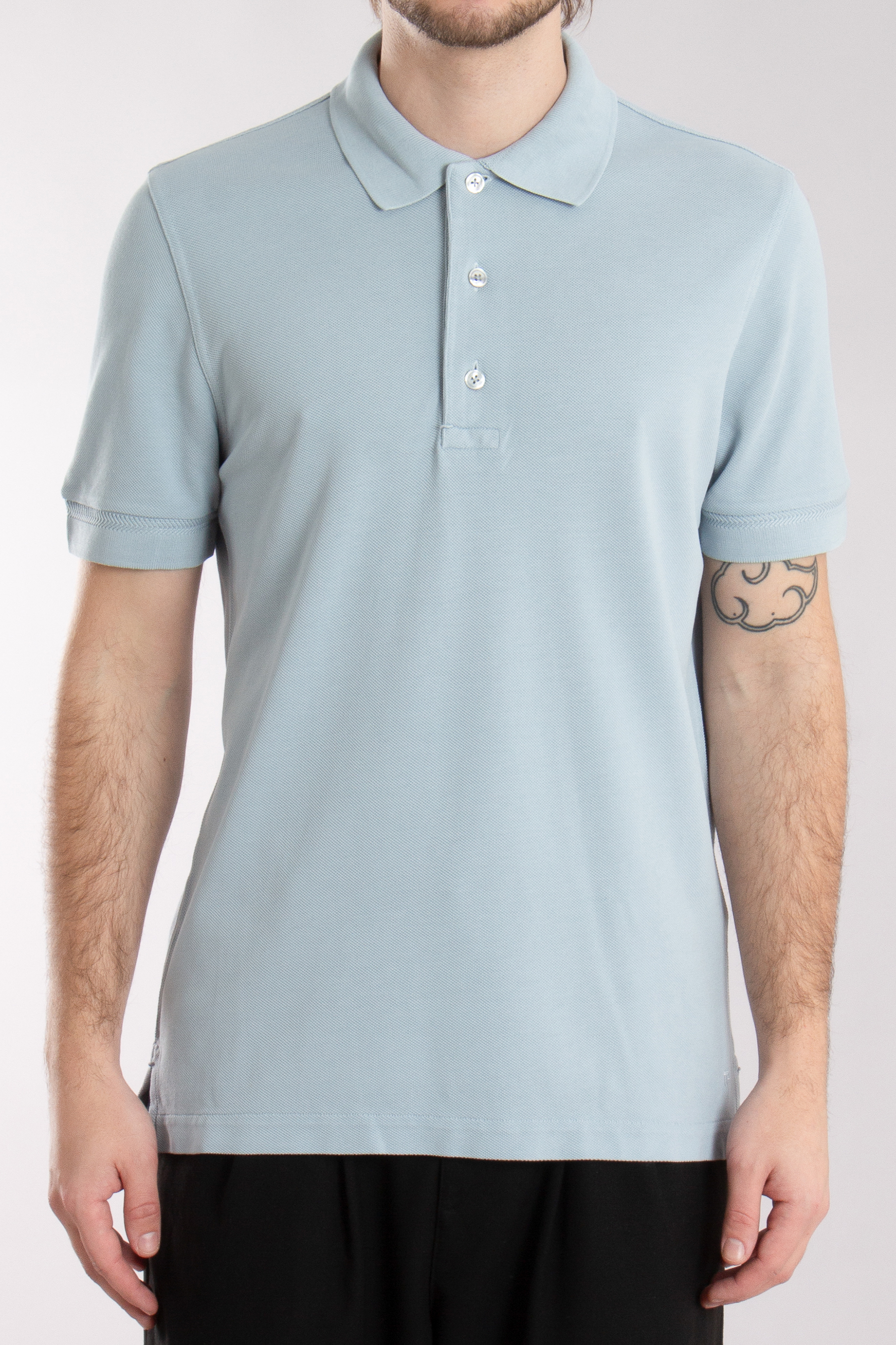 TOM FORD Garment-Dyed Lyocell-Cotton Piqué Polo Shirt
