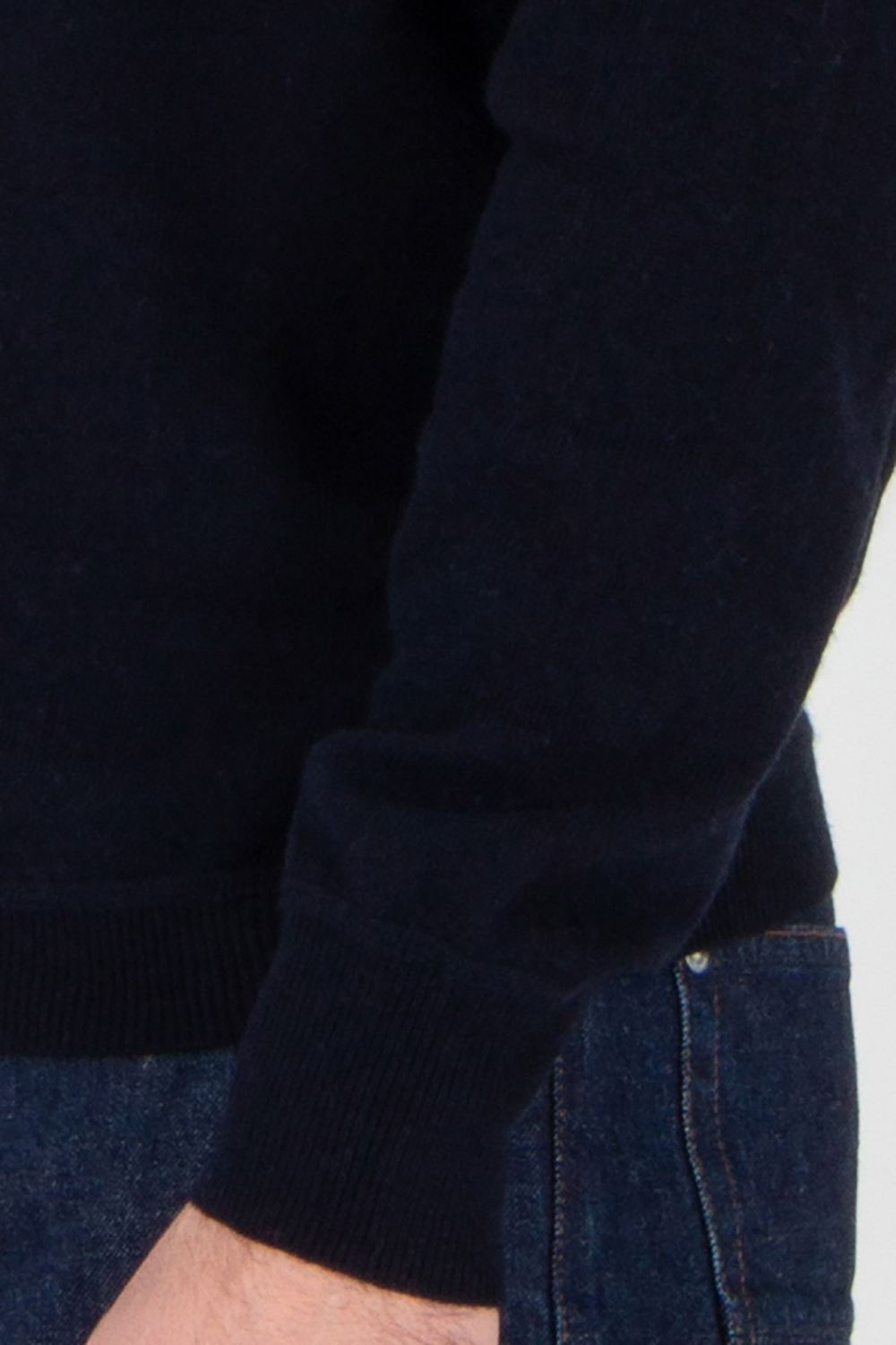 ALLUDE Regular Fit Cotton-Cashmere Blend Crew Neck Sweater