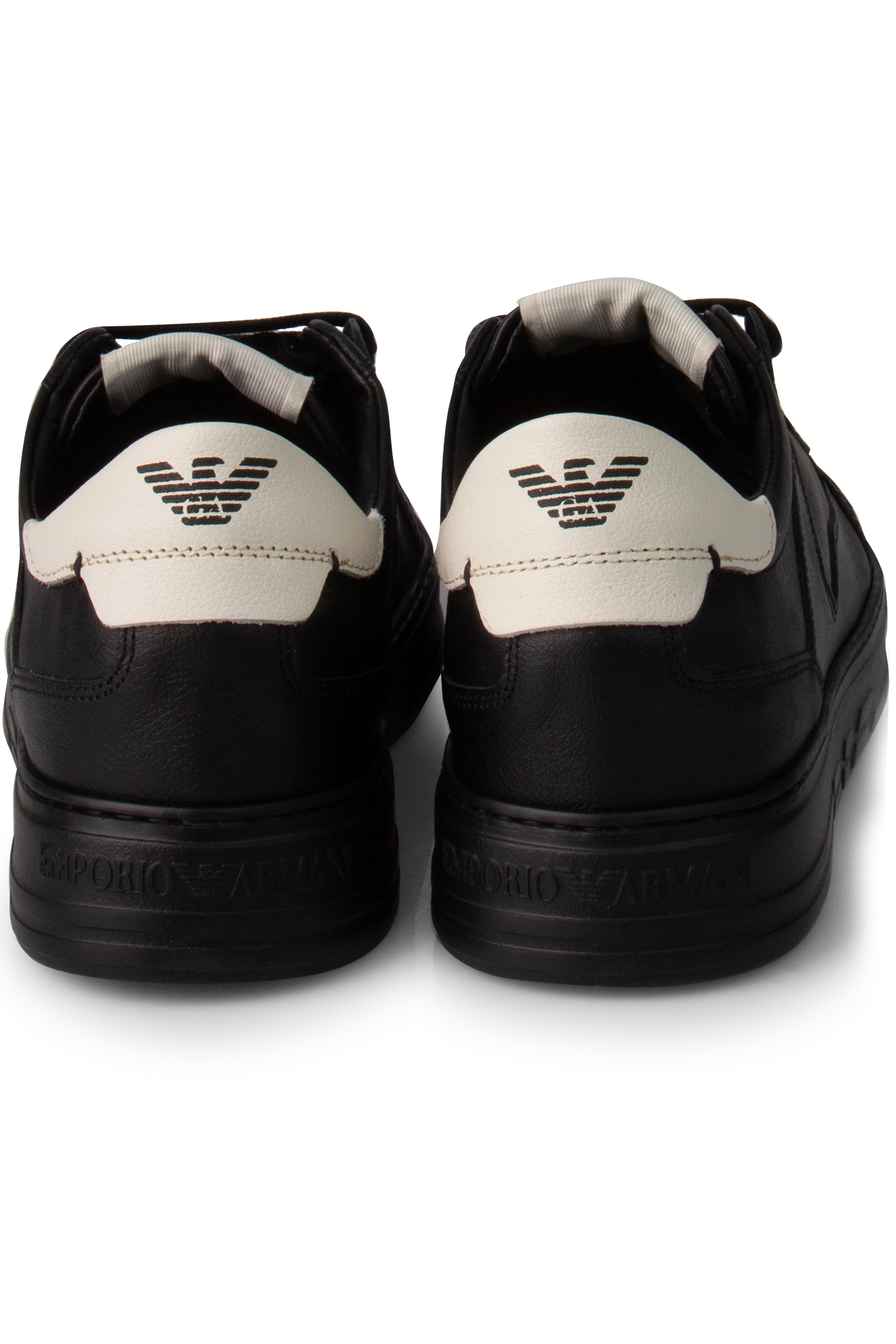 EMPORIO ARMANI Hammered Leather Sneakers EMPORIO ARMANI Hammered Leather Sneakers