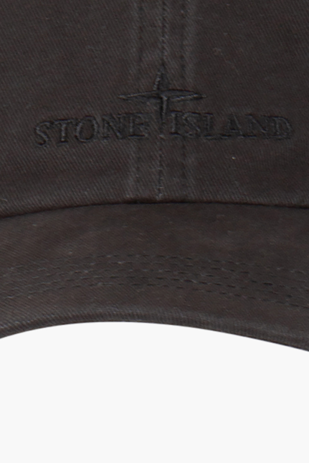 STONE ISLAND Embroidered Brushed Cotton Gabardine Cap