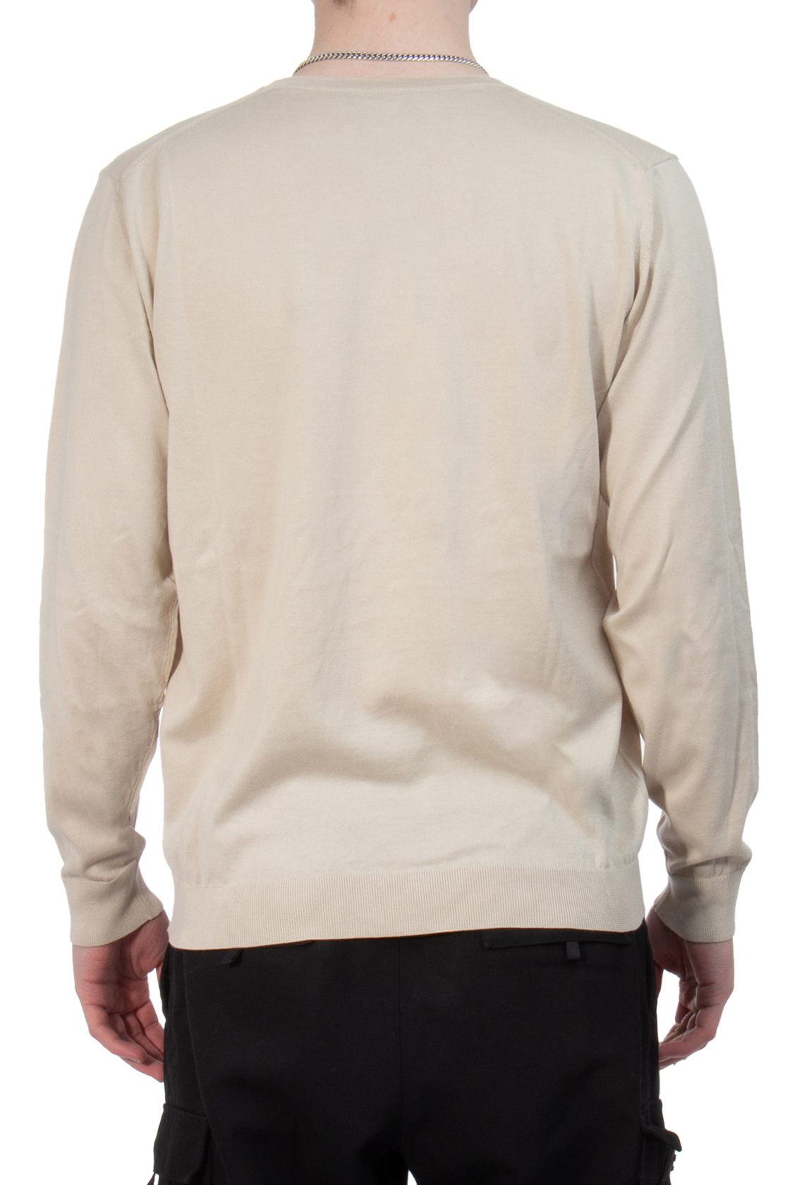 ROBERTO COLLINA Crew Neck Fine Knit Cotton Sweater
