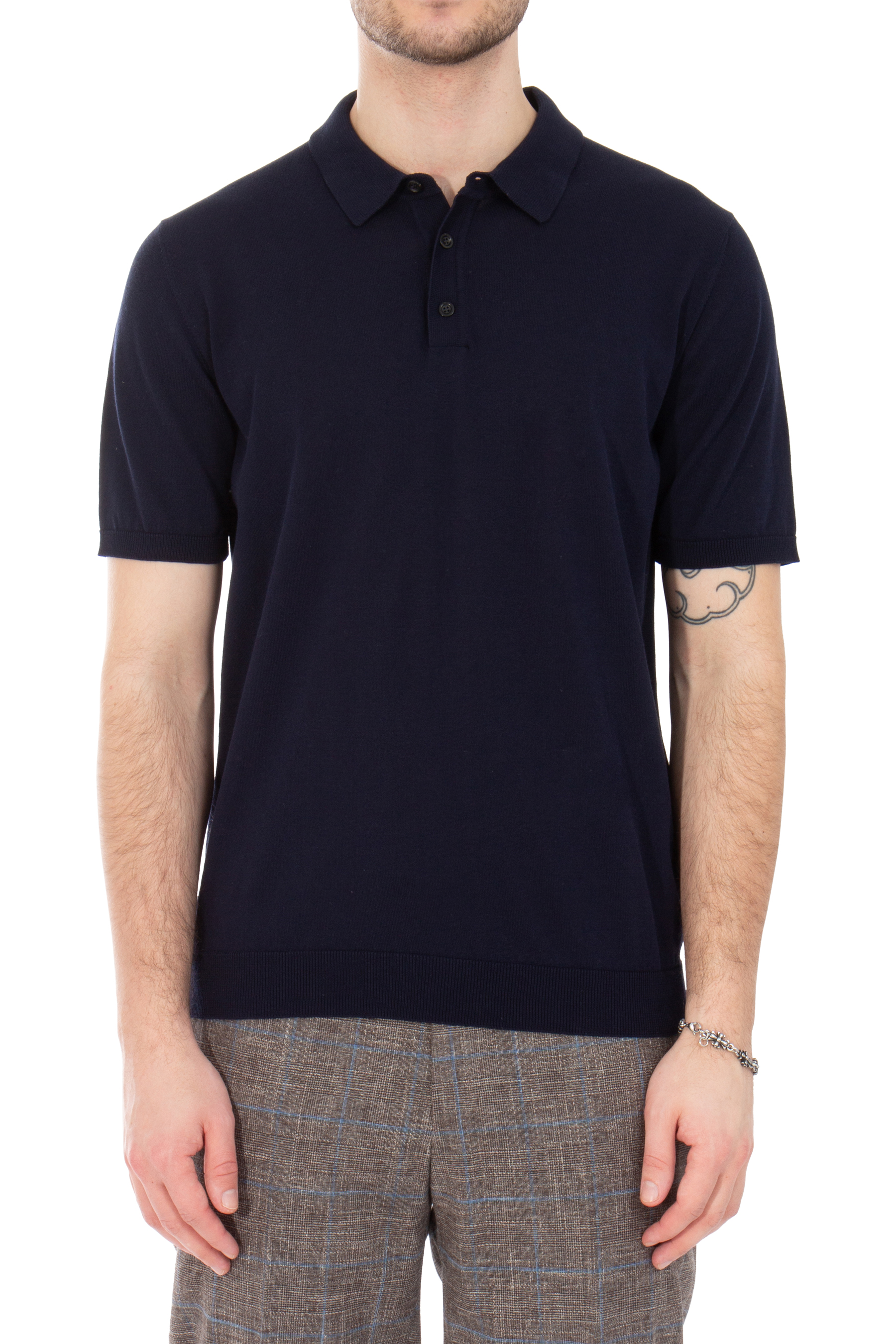 ROBERTO COLLINA Cotton Knit Polo ROBERTO COLLINA Cotton Knit Polo
