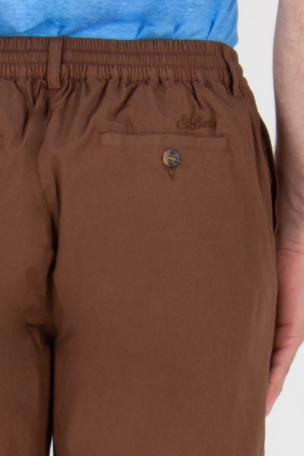 MC2 SAINT BARTH Regular Fit Stretch Parachute Cotton Shorts
