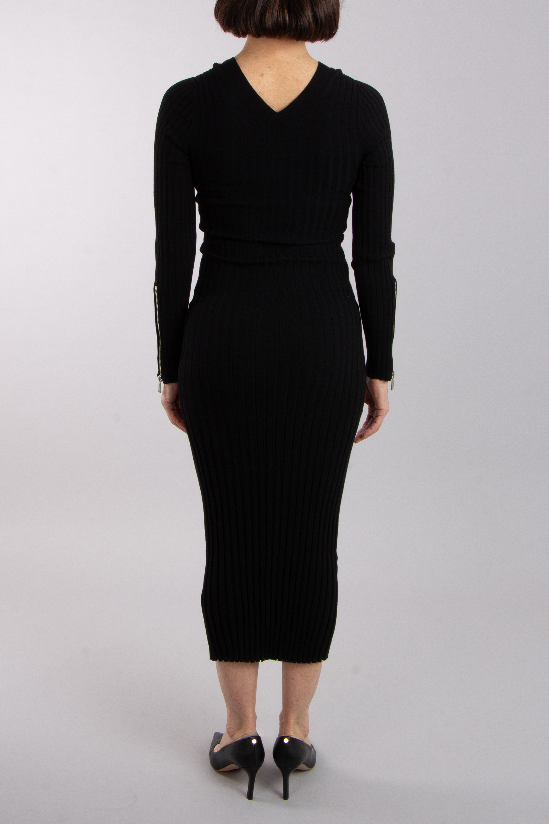 HUGO Slim Fit Rib Knit Dress Slevett HUGO Slim Fit Rib Knit Dress Slevett