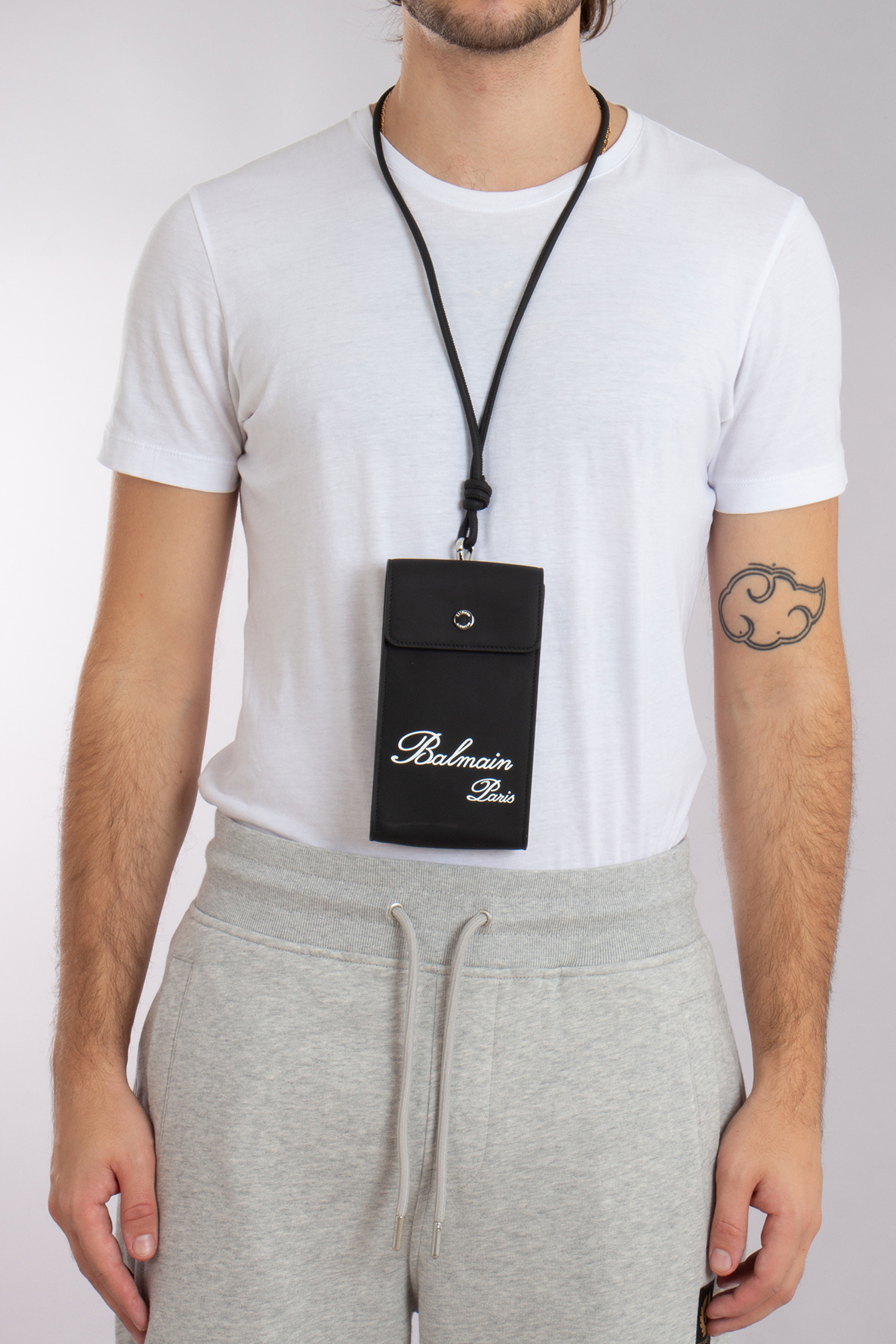BALMAIN Printed Rubber Phone Holder