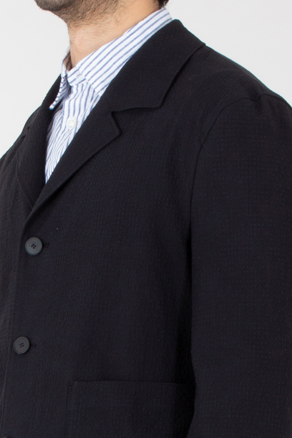 HUGO Modern Fit Performance Super Flex Cotton Seersucker Overshirt John