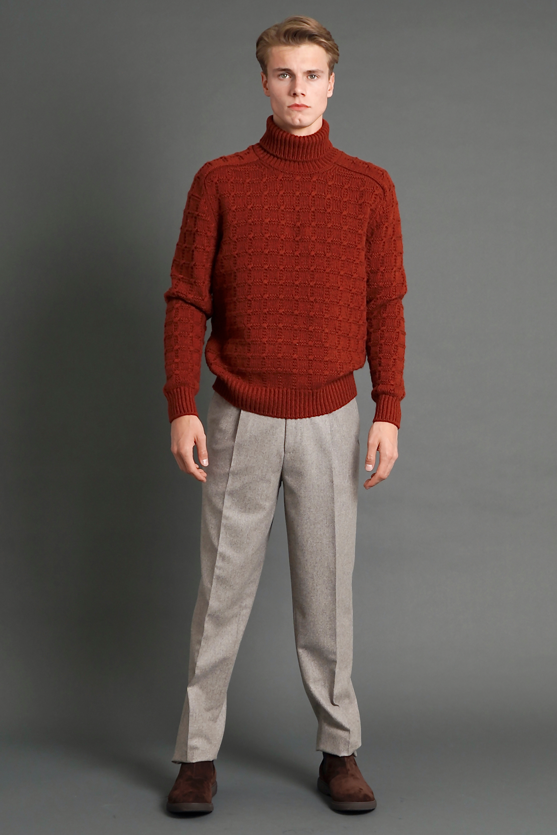ZEGNA Pleated Fit Wool Pants ZEGNA Pleated Fit Wool Pants