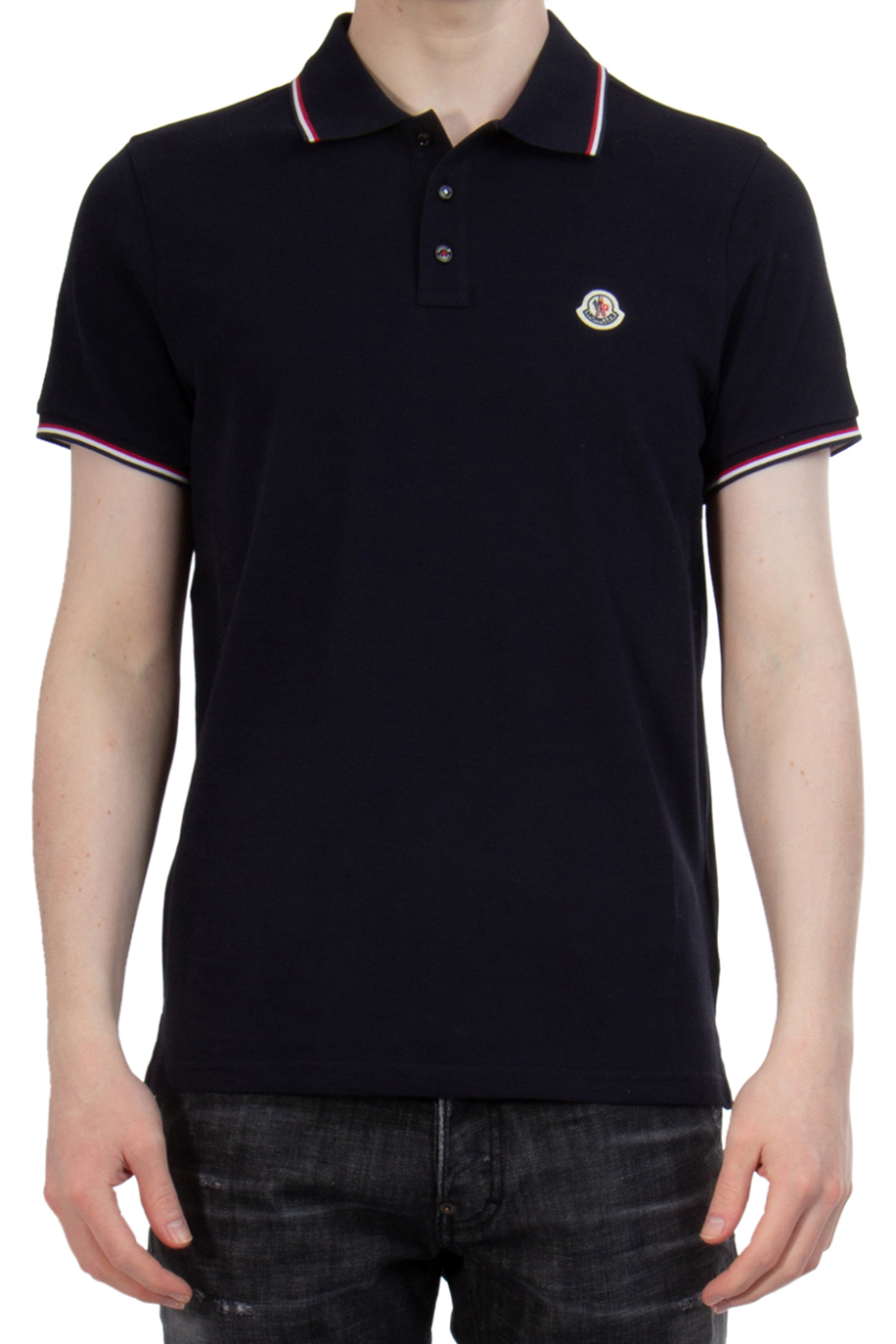 MONCLER Cotton Piqué Polo Shirt MONCLER Cotton Piqué Polo Shirt