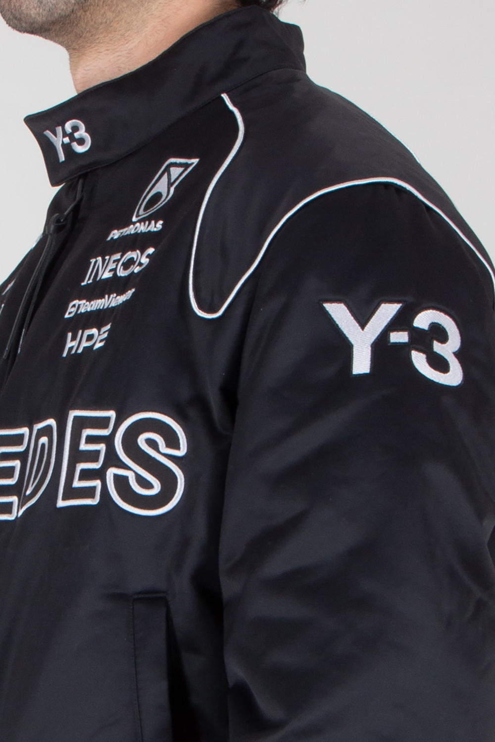 Y-3 x MERCEDES AMG PETRONAS Regular Fit Recycled Nylon Racing Jacket