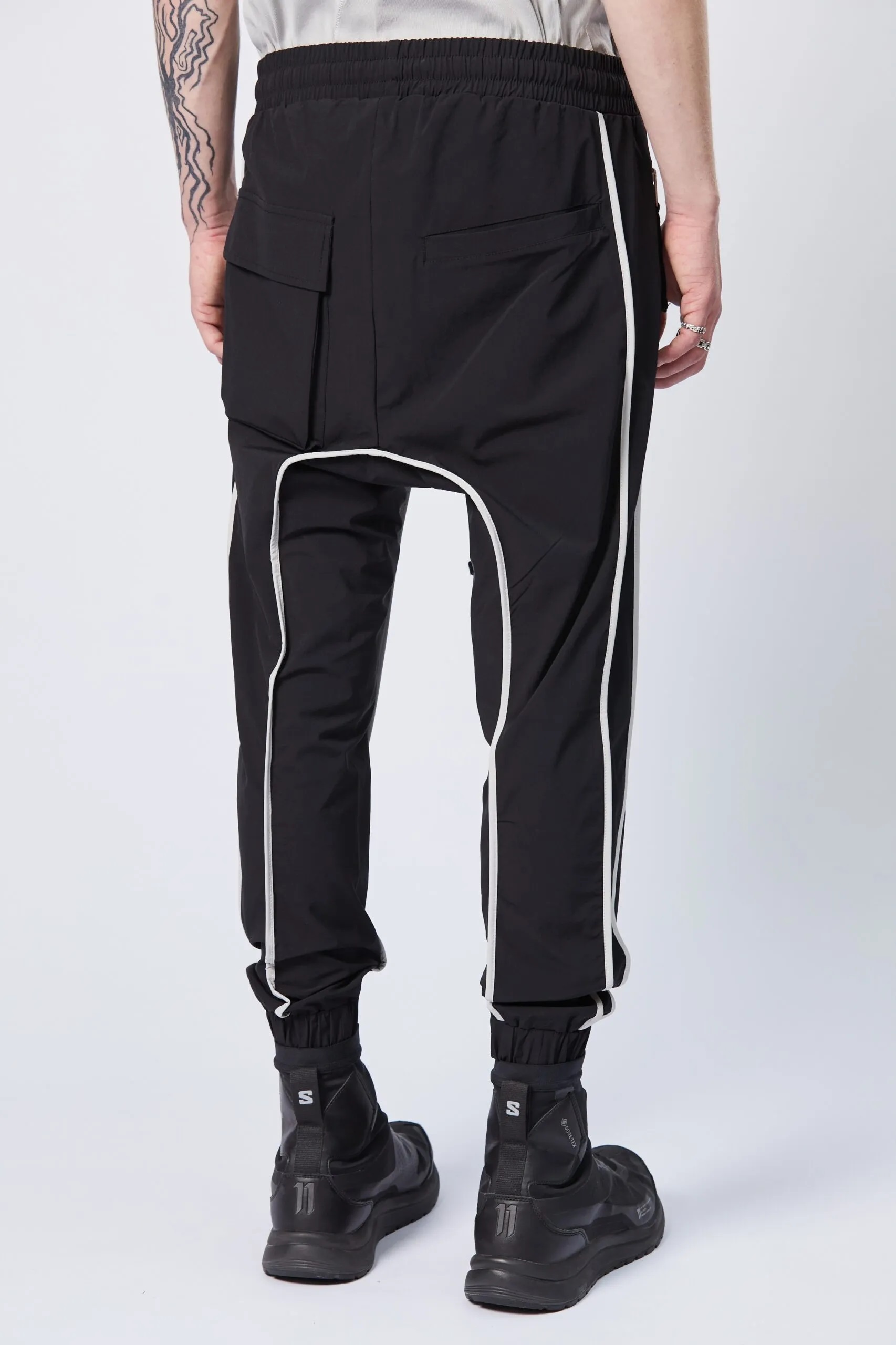 THOM KROM Drop Crotch Nylon Stretch Pants THOM KROM Drop Crotch Nylon Stretch Pants