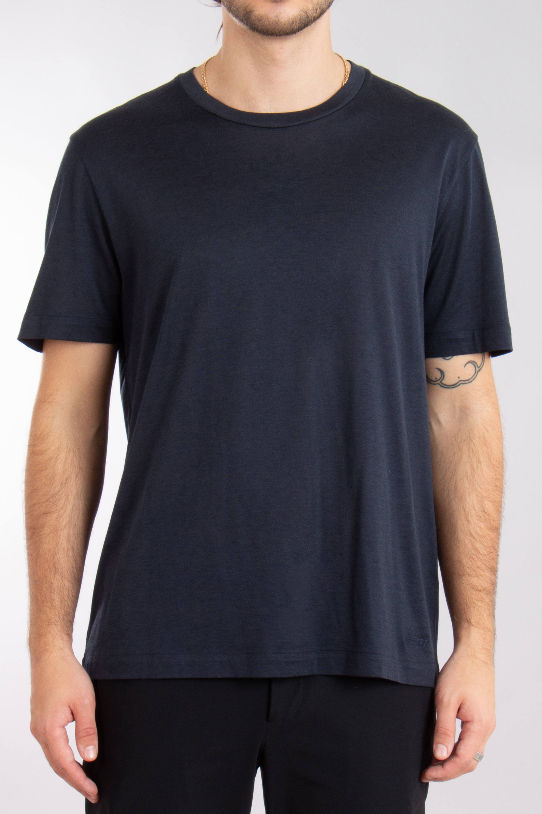 BRIONI Silk-Cotton Blend Jersey T-Shirt BRIONI Silk-Cotton Blend Jersey T-Shirt