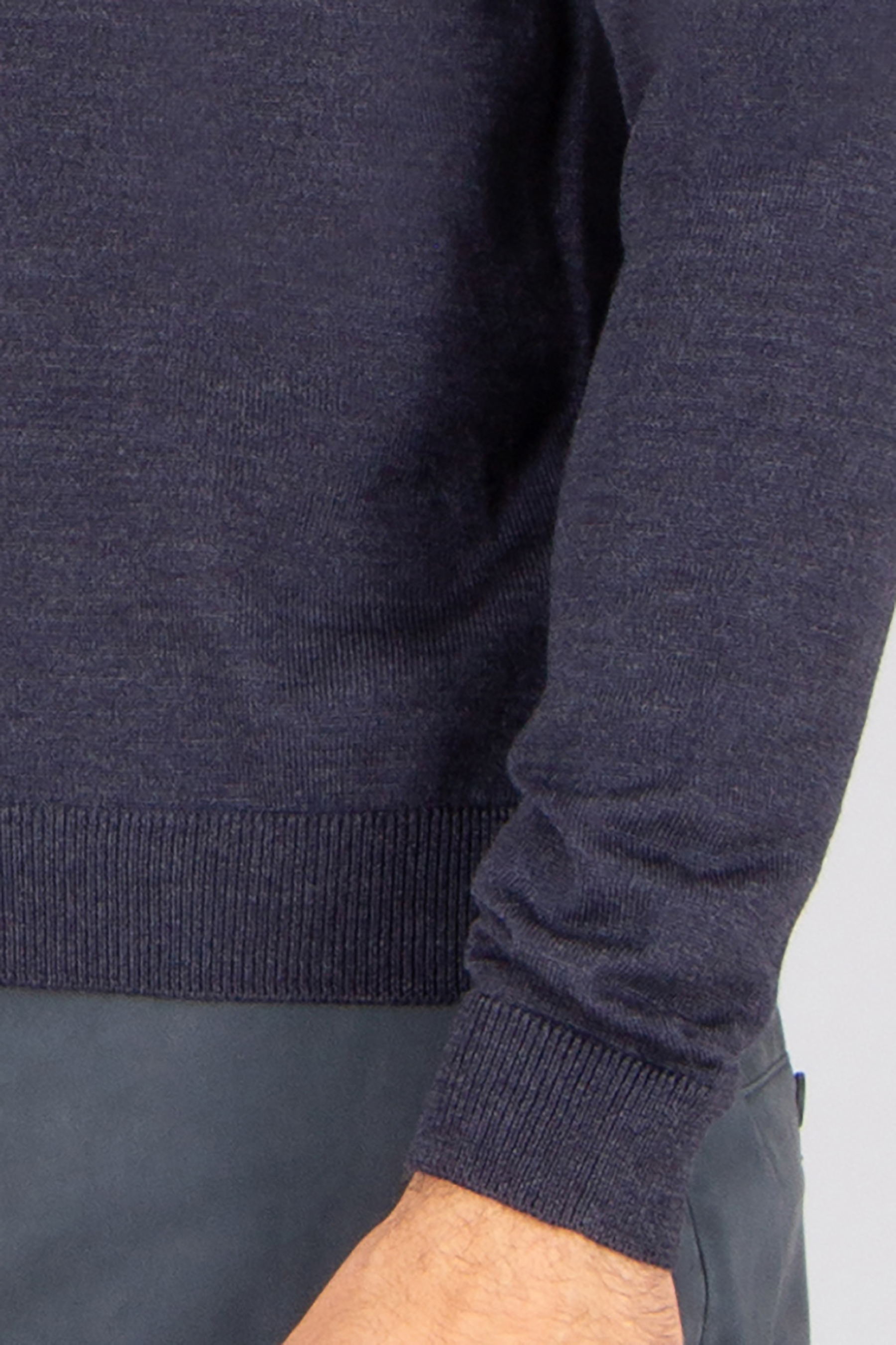 ROBERTO COLLINA Regular Fit Extra-Fine Wool Knit Polo Langarm, Ärmel, Strickwaren, Pullover, Hosen