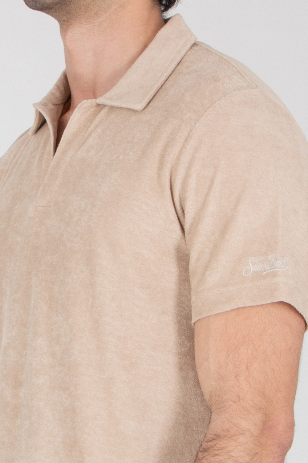 MC 2 SAINT BARTH Lyocell-Cotton Terry Polo Shirt Jeremy