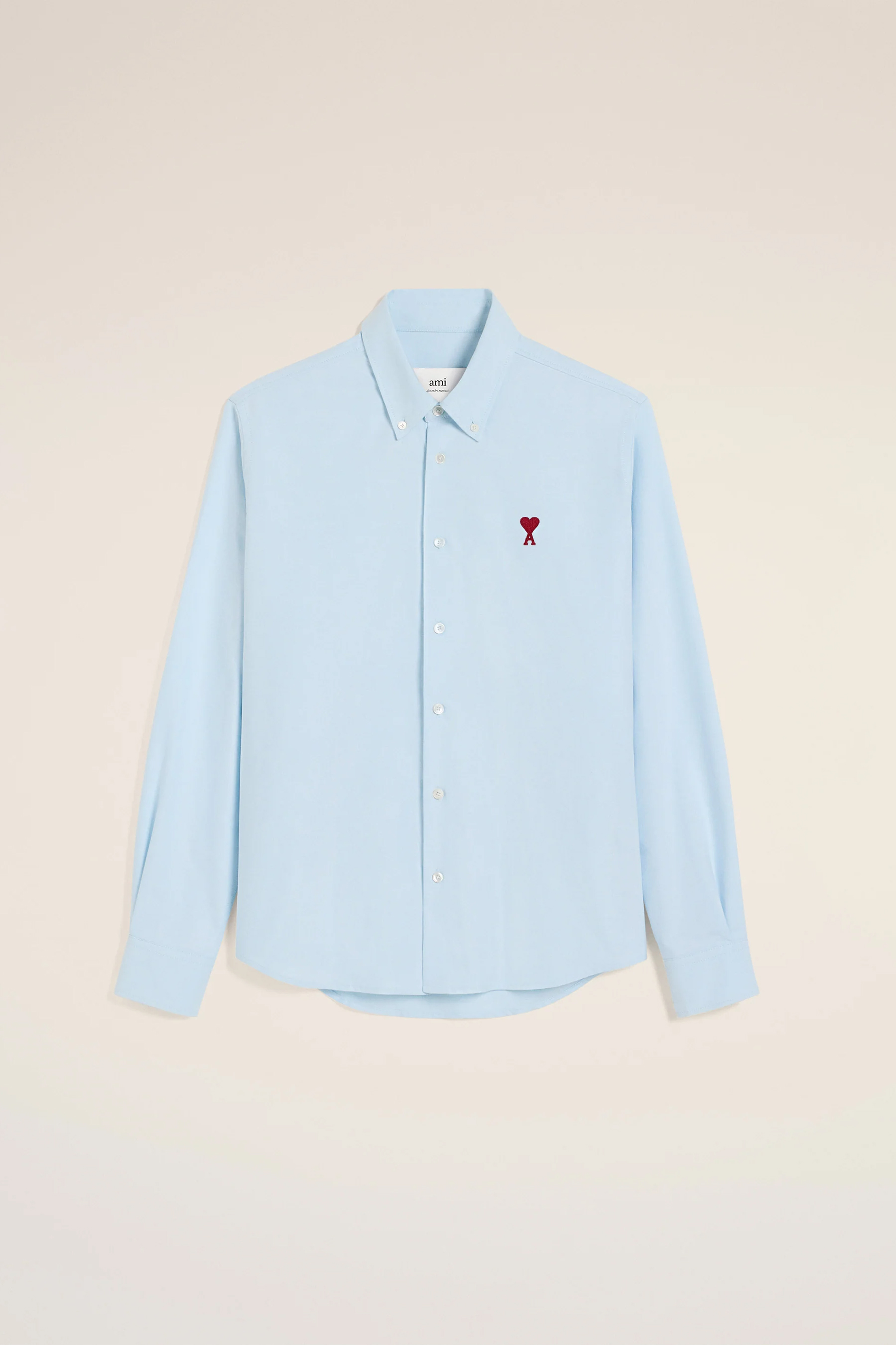 AMI PARIS Classic Fit Ami De Coeur Cotton Oxford Button-Down Shirt Bekleidung, Langarm, Hemd, Ärmel, Bluse