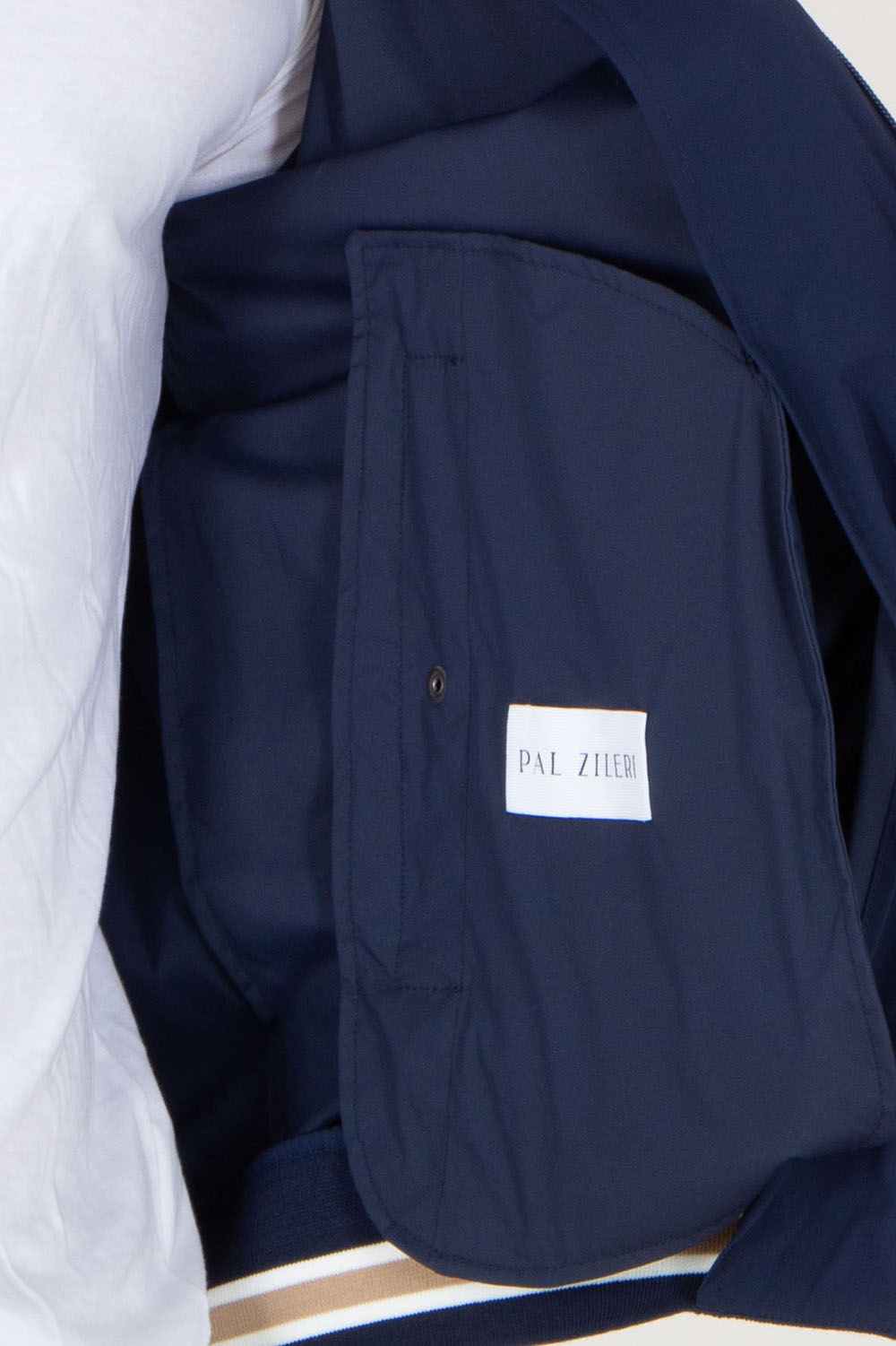 PAL ZILERI Regular Fit Nylon Bomber Jacket 