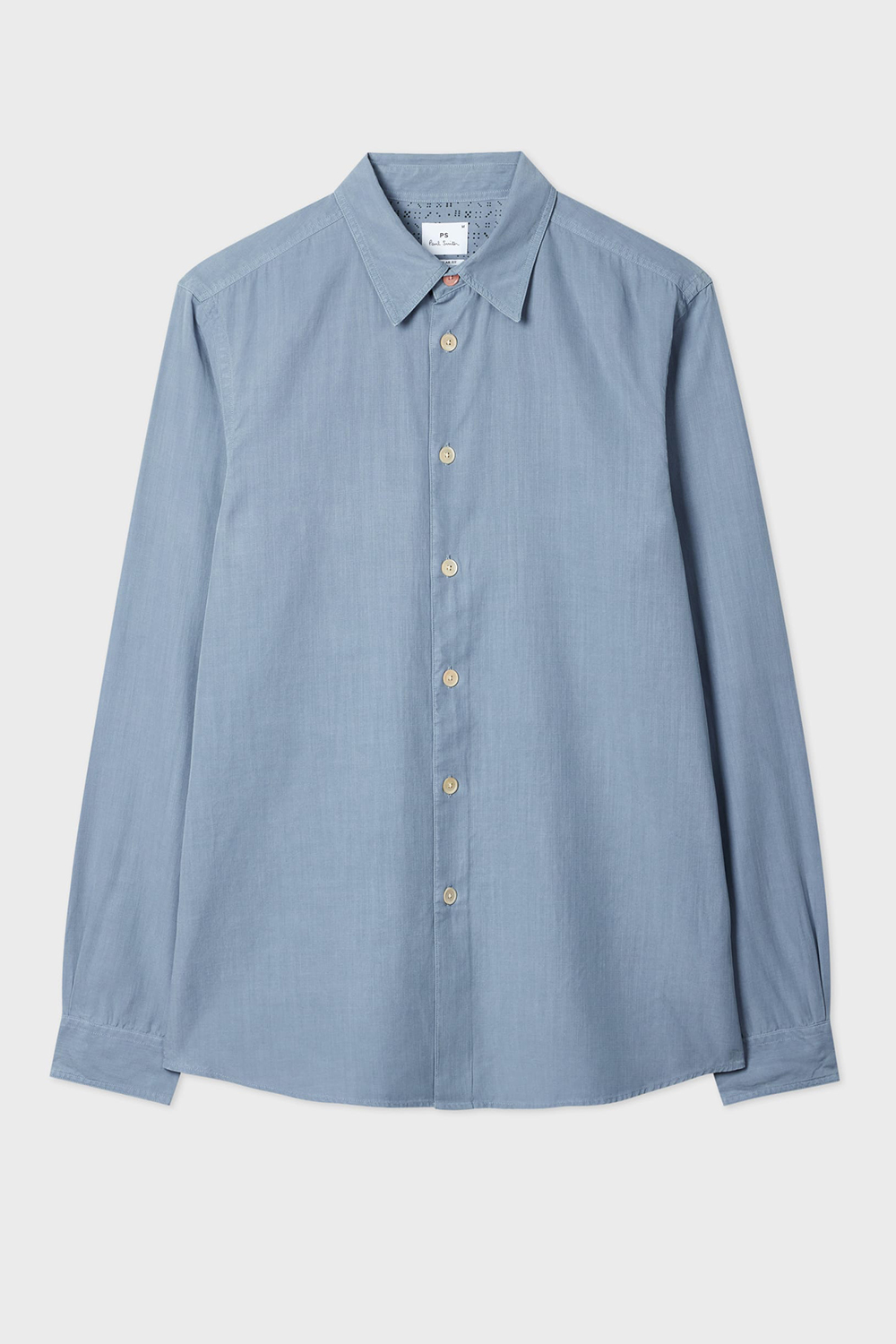 PAUL SMITH Regular Fit Lyocell-Cotton Slub Shirt