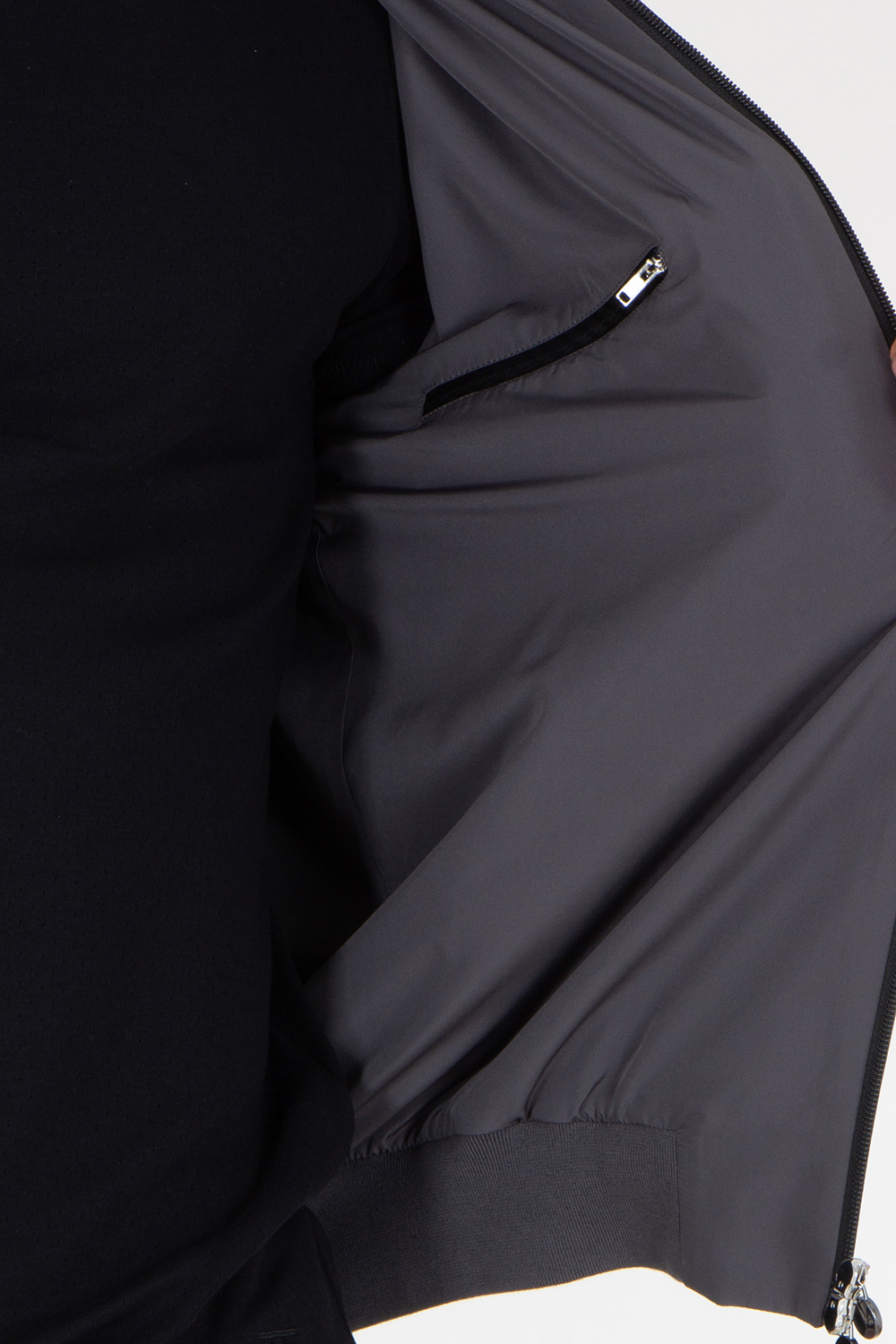 KITON Regular Fit Nylon Bomber Jacket