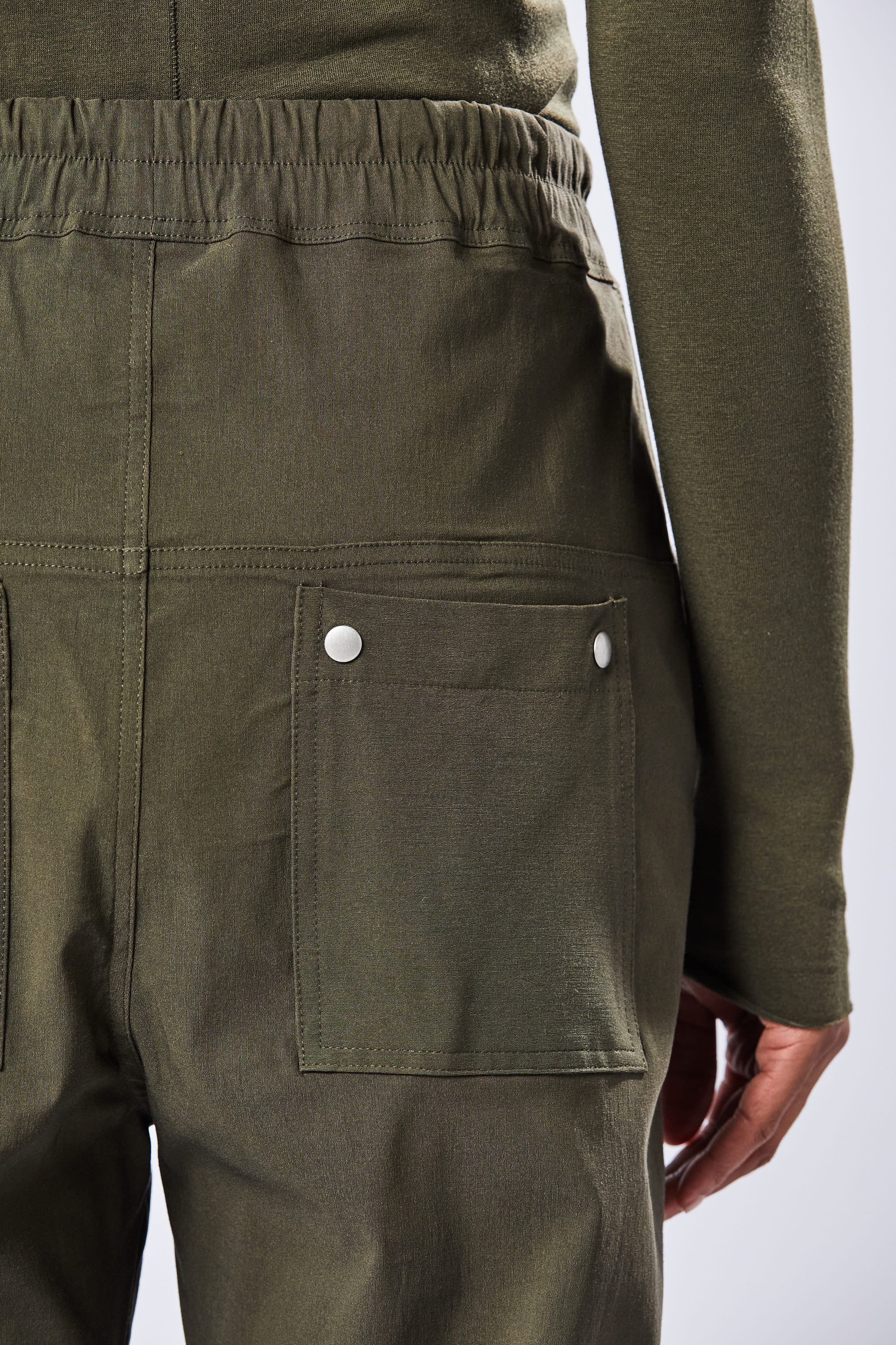 THOM KROM Stretch Fabric Dropped Crotch Pants THOM KROM Stretch Fabric Dropped Crotch Pants