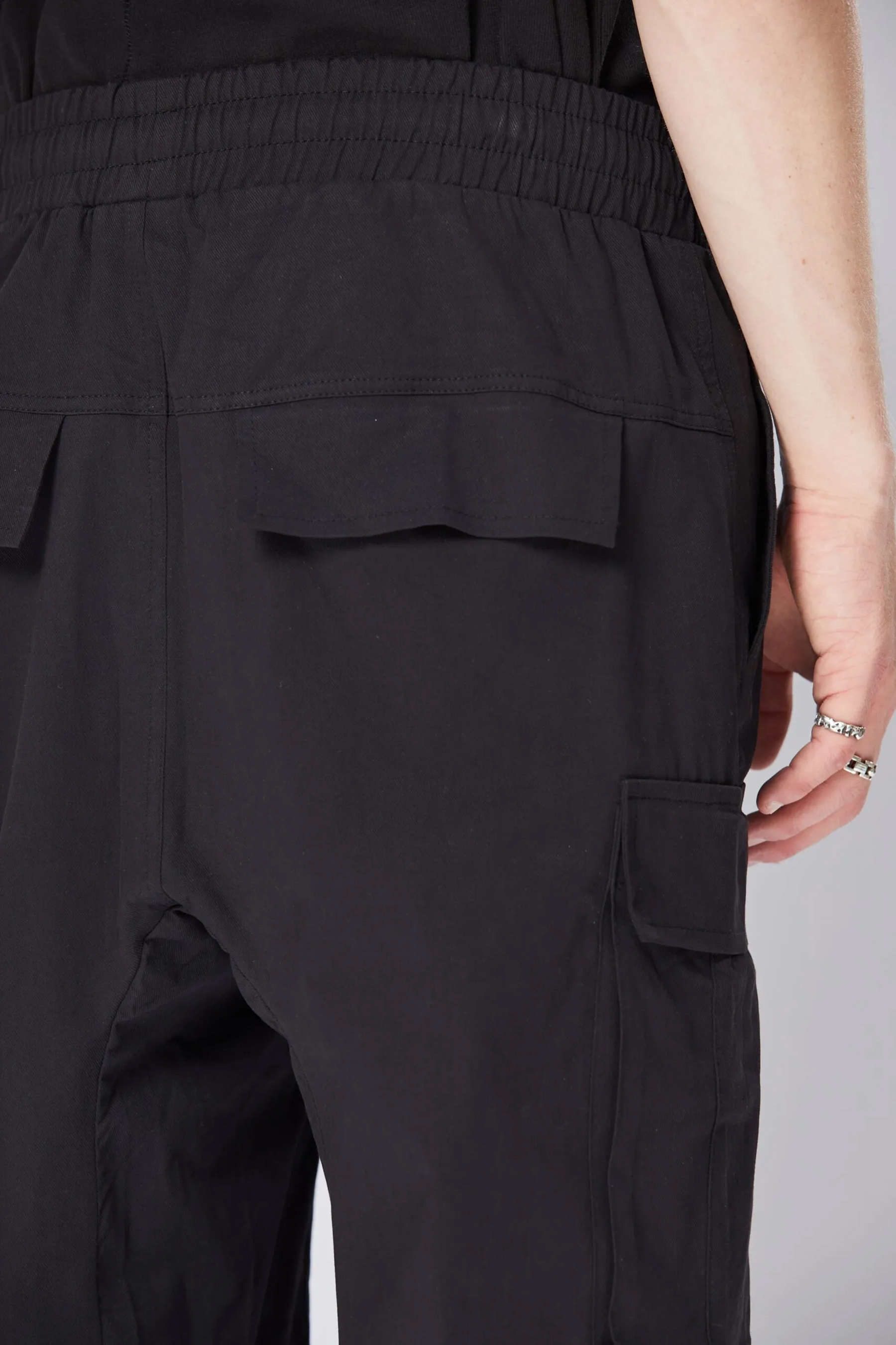 THOM KROM Drop Crotch Cotton Stretch Pants THOM KROM Drop Crotch Cotton Stretch Pants