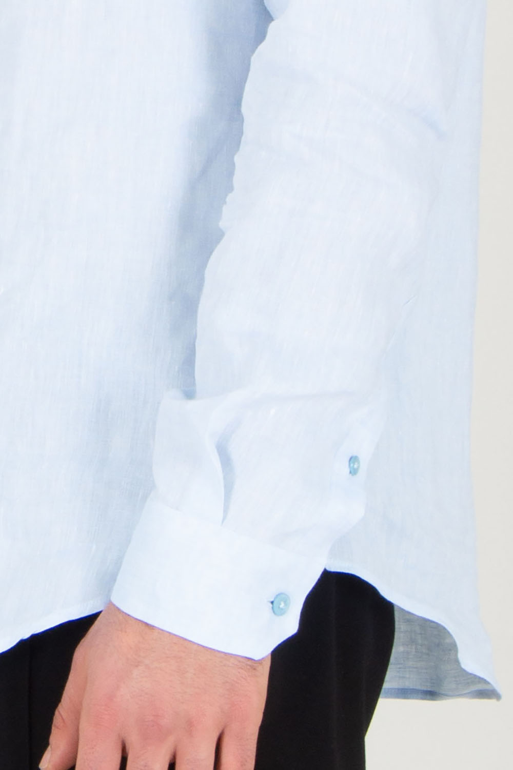 EMPORIO ARMANI Regular Fit Linen shirt