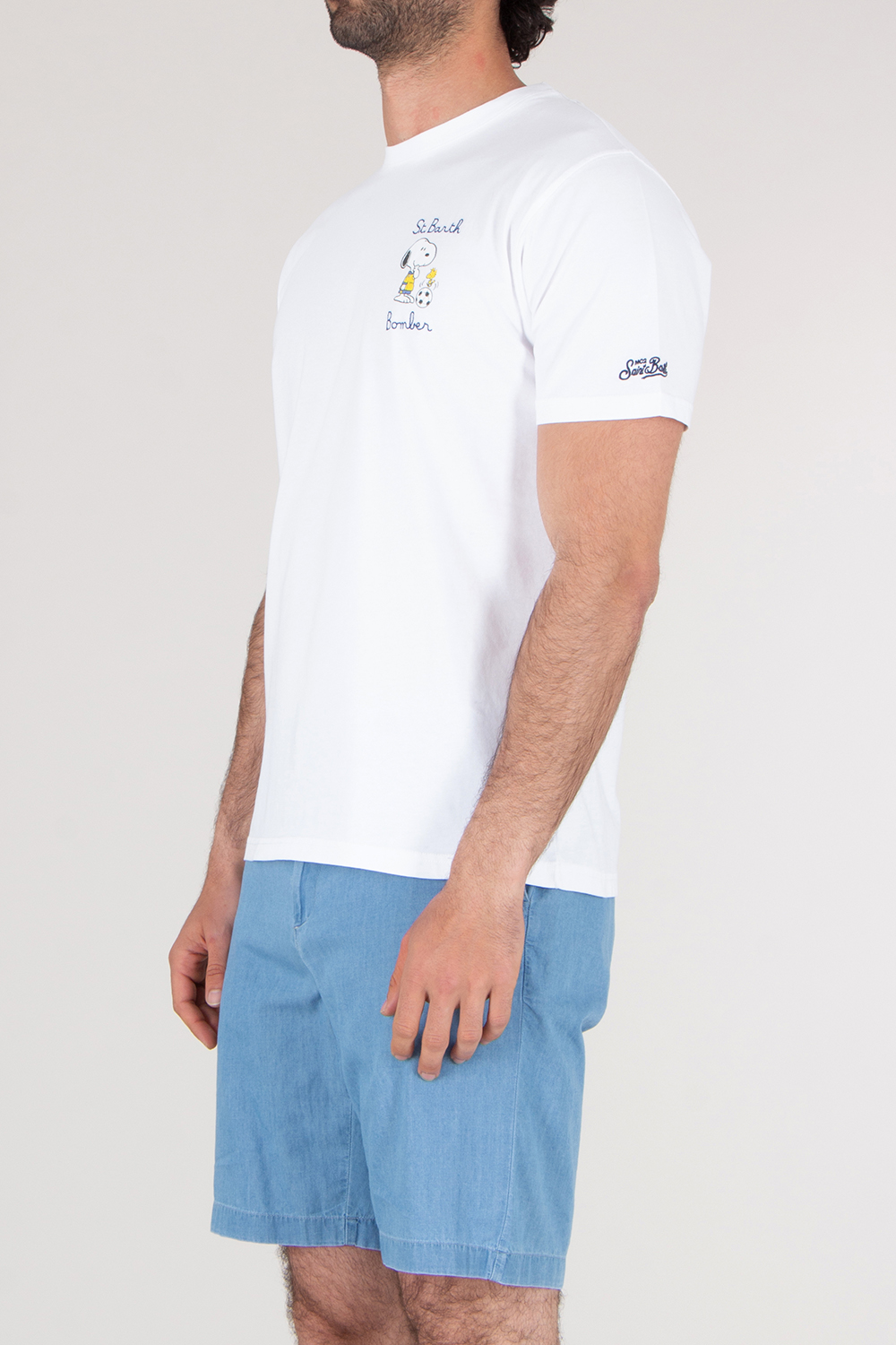 MC2 SAINT BARTH Regular Fit Snoopy Print Cotton T- Shirt 