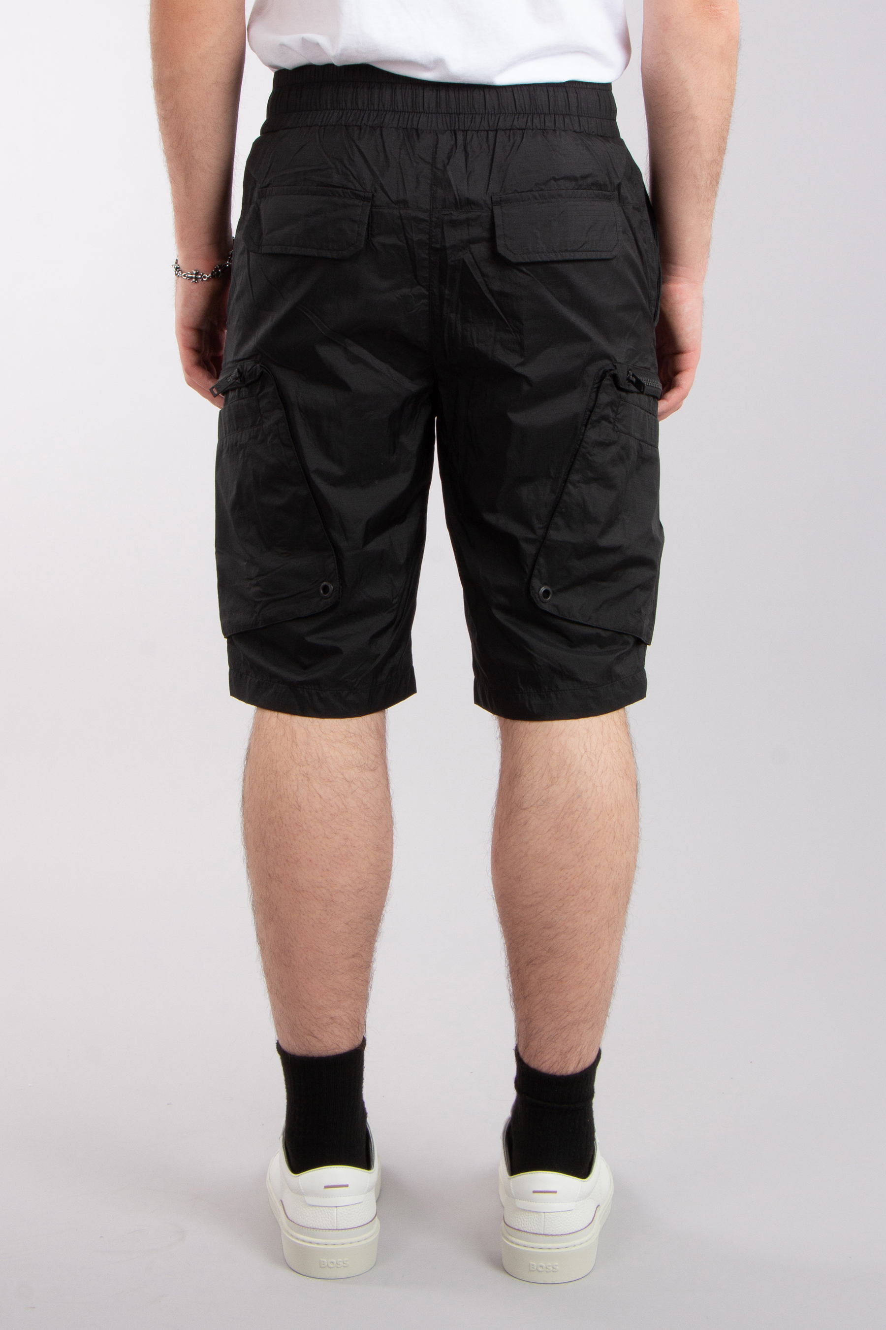 MOOSE KNUCKLES Nylon Windbreaker Shorts Tristan